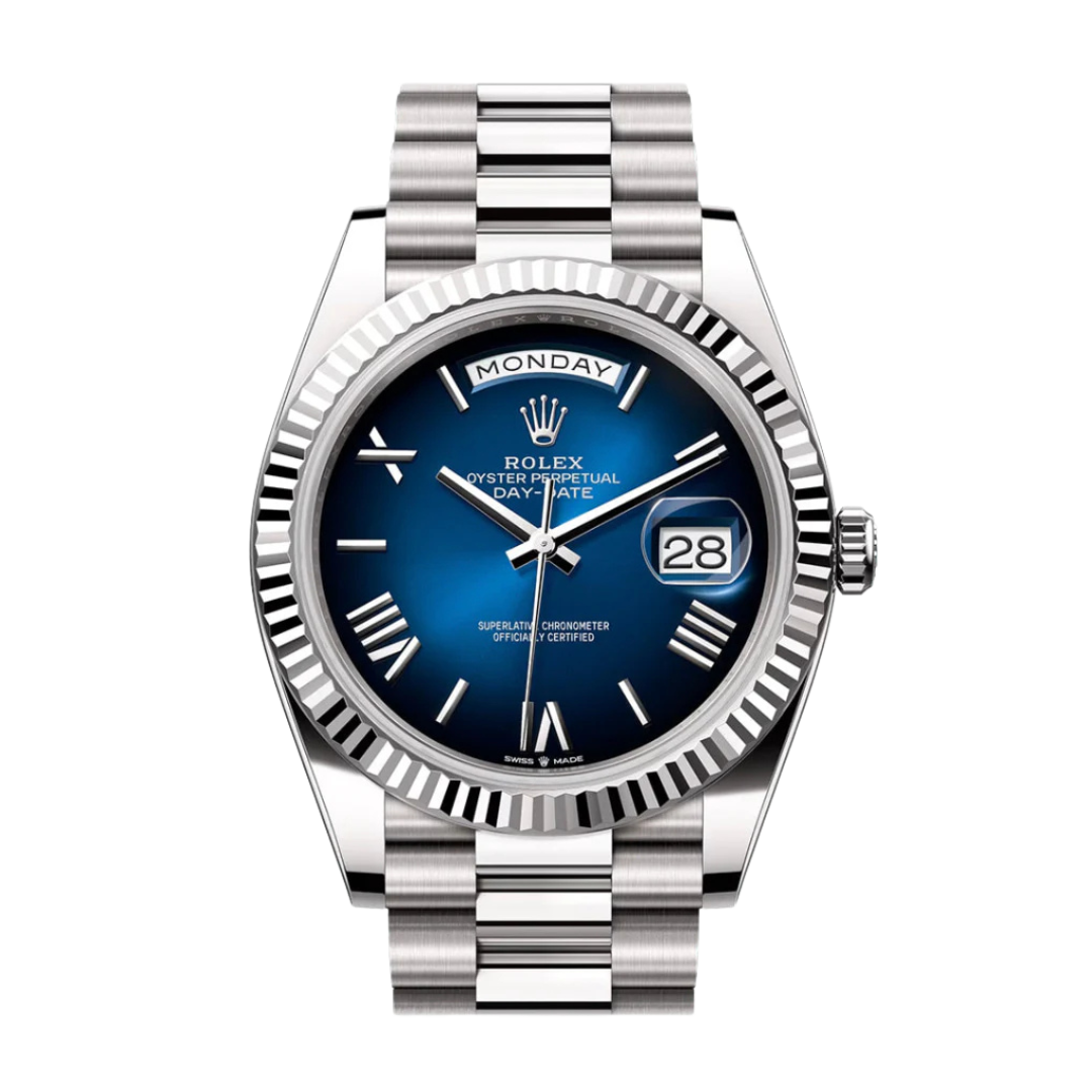 Day Date 41 Blue Ombre Dial 228239