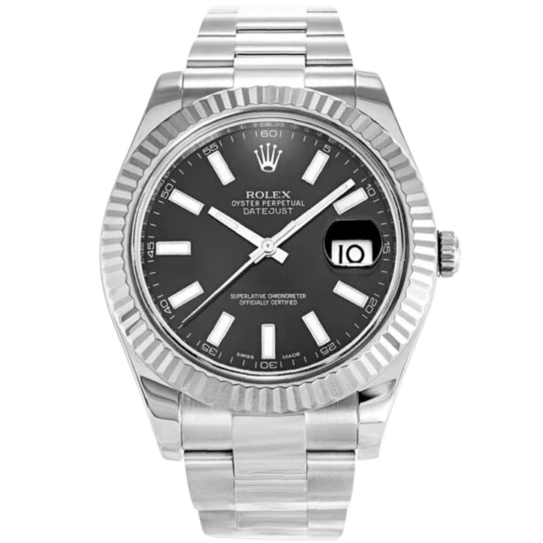 Datejust 41 / 36mm Black Dial 116334