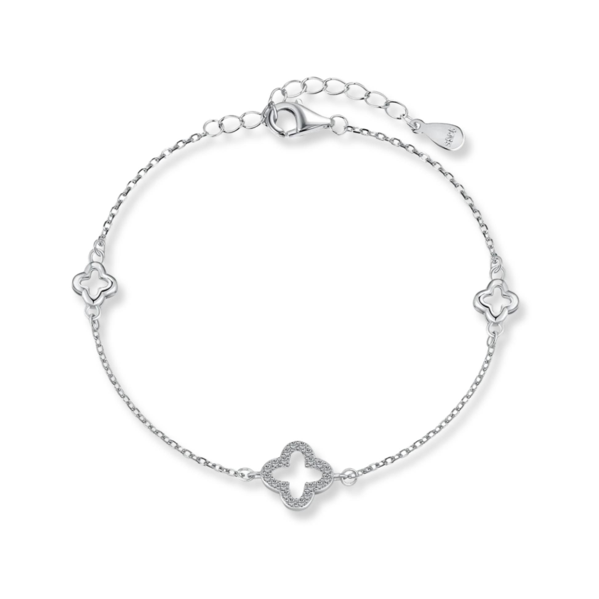 Clover Trio Charm Bracelet