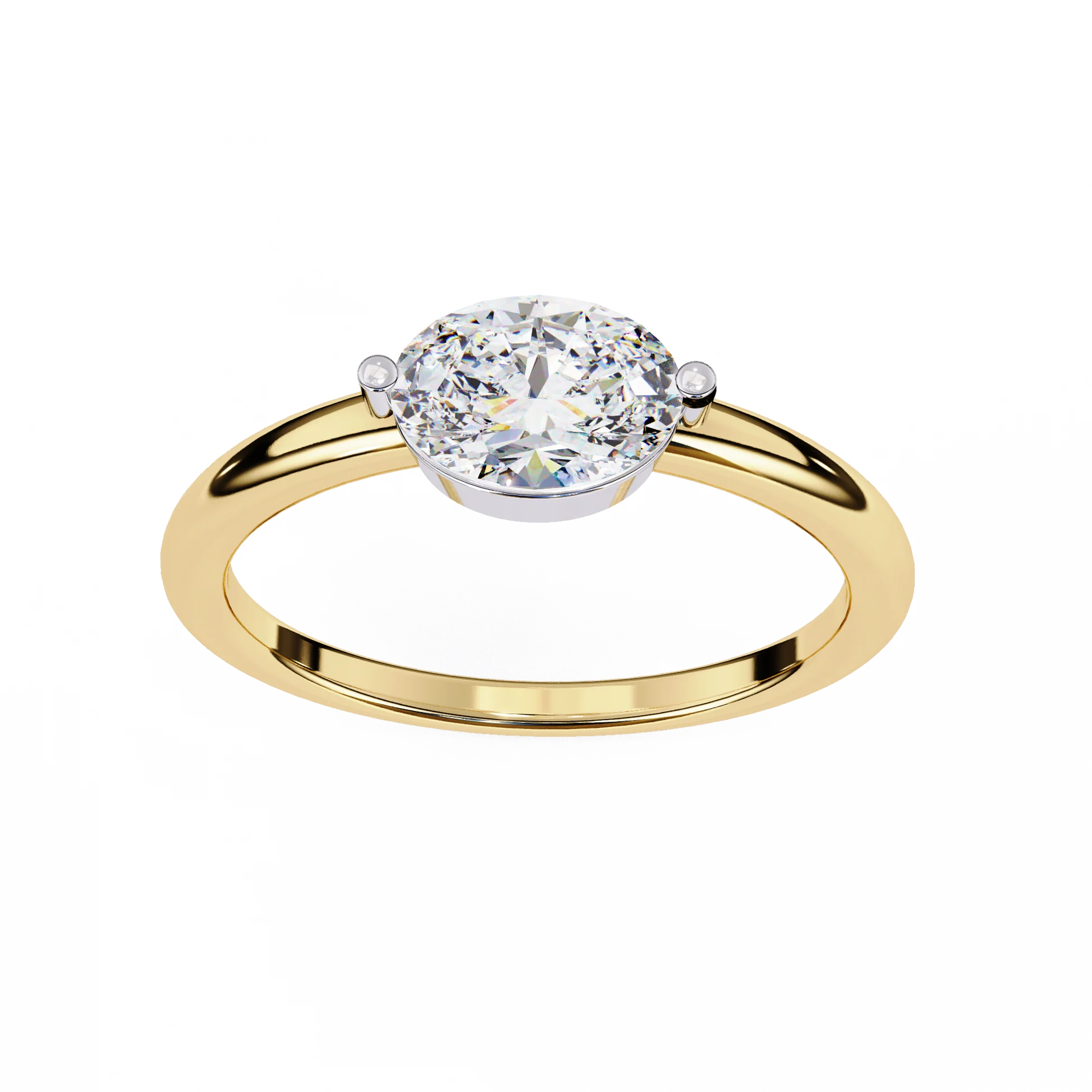 Nostalgia Gold & Moissanite Diamond Vintage Ring