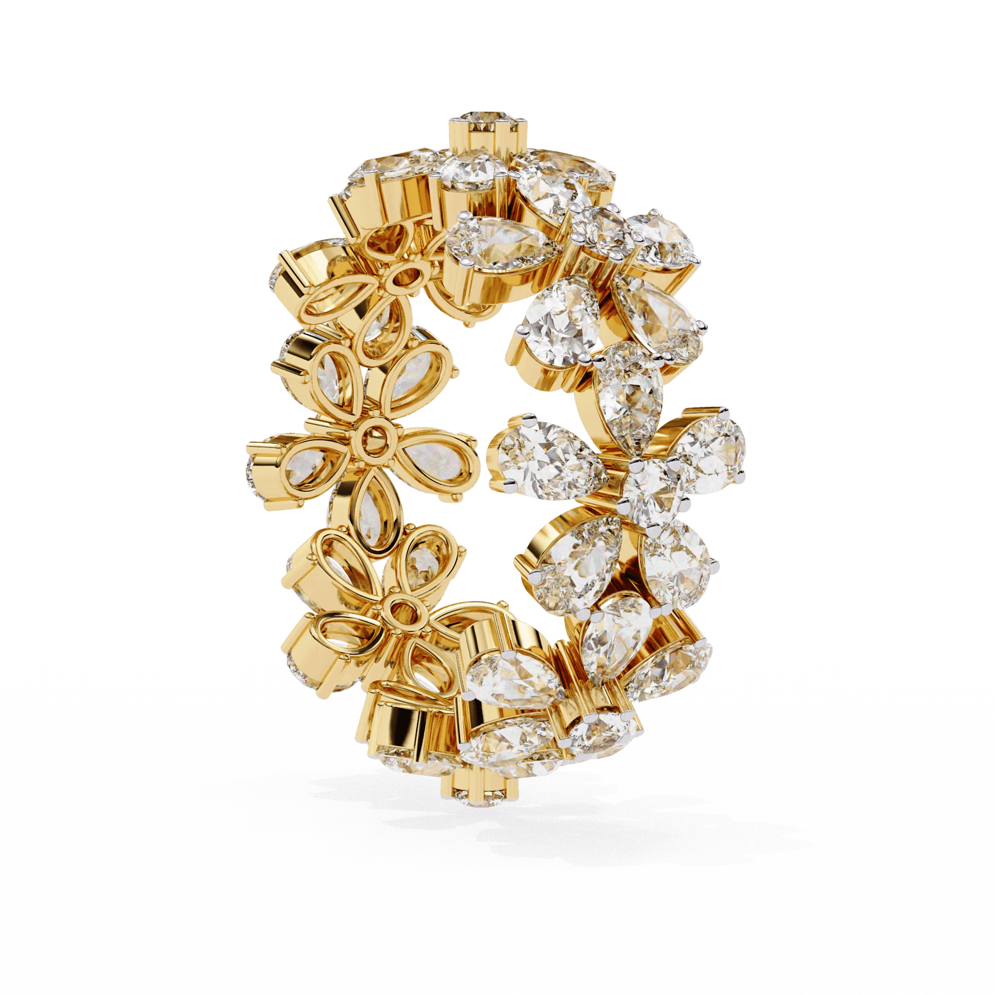 Engagement Ring Gold & Moissanite Diamond Bridal Jewelry - Aventus