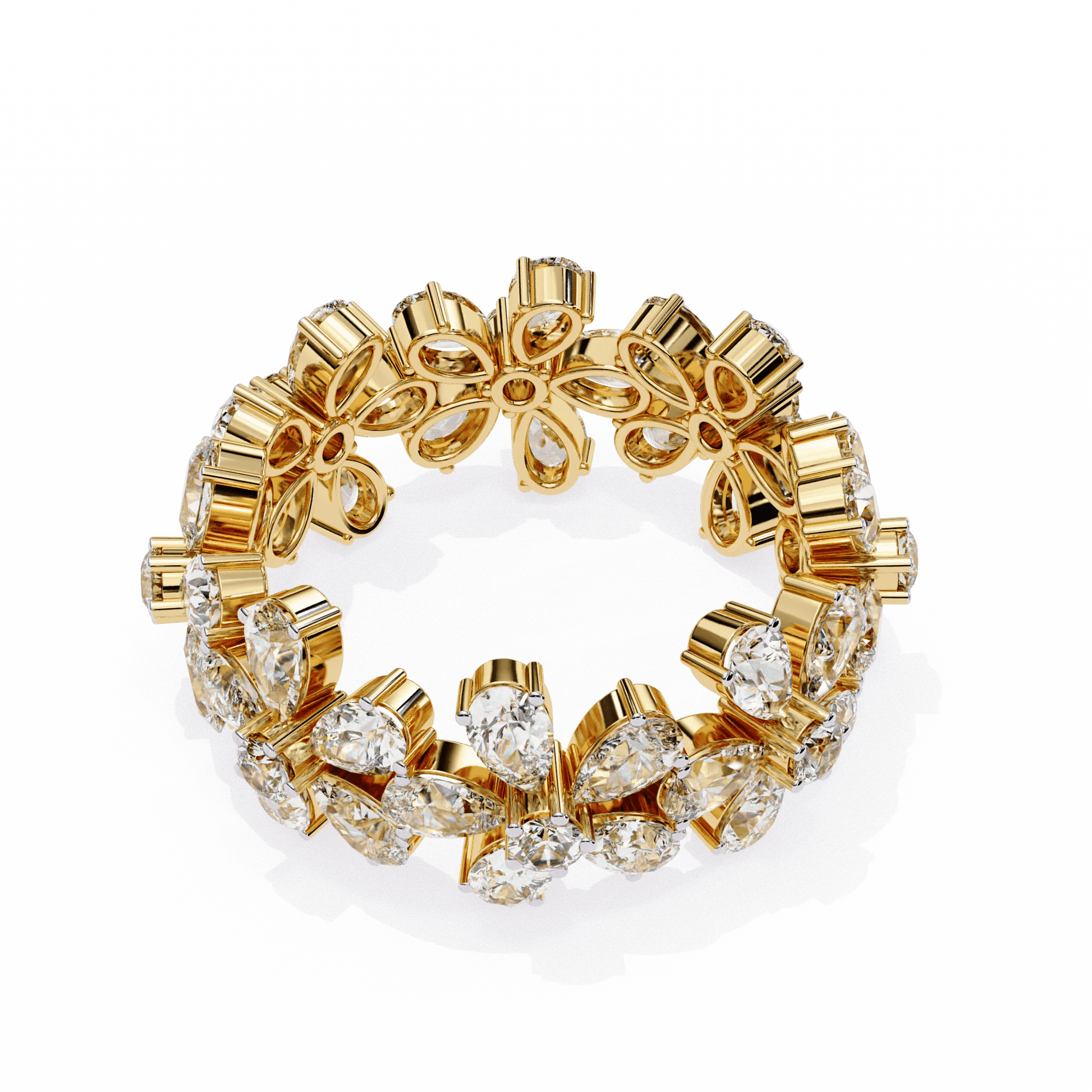 Engagement Ring Gold & Moissanite Diamond Bridal Jewelry - Aventus