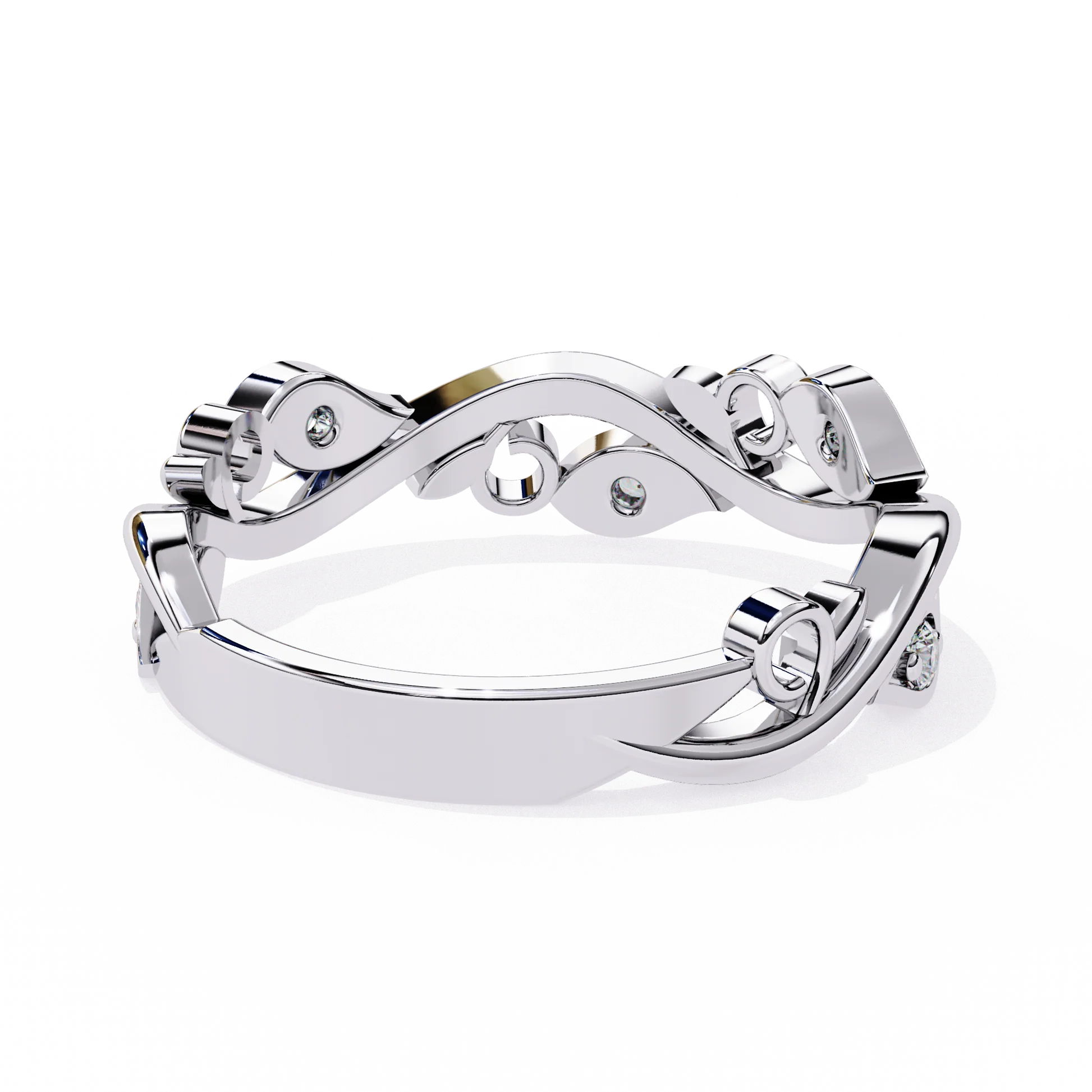 Luxury Vintage Engagement Ring Moissanite Diamond Gold Ring