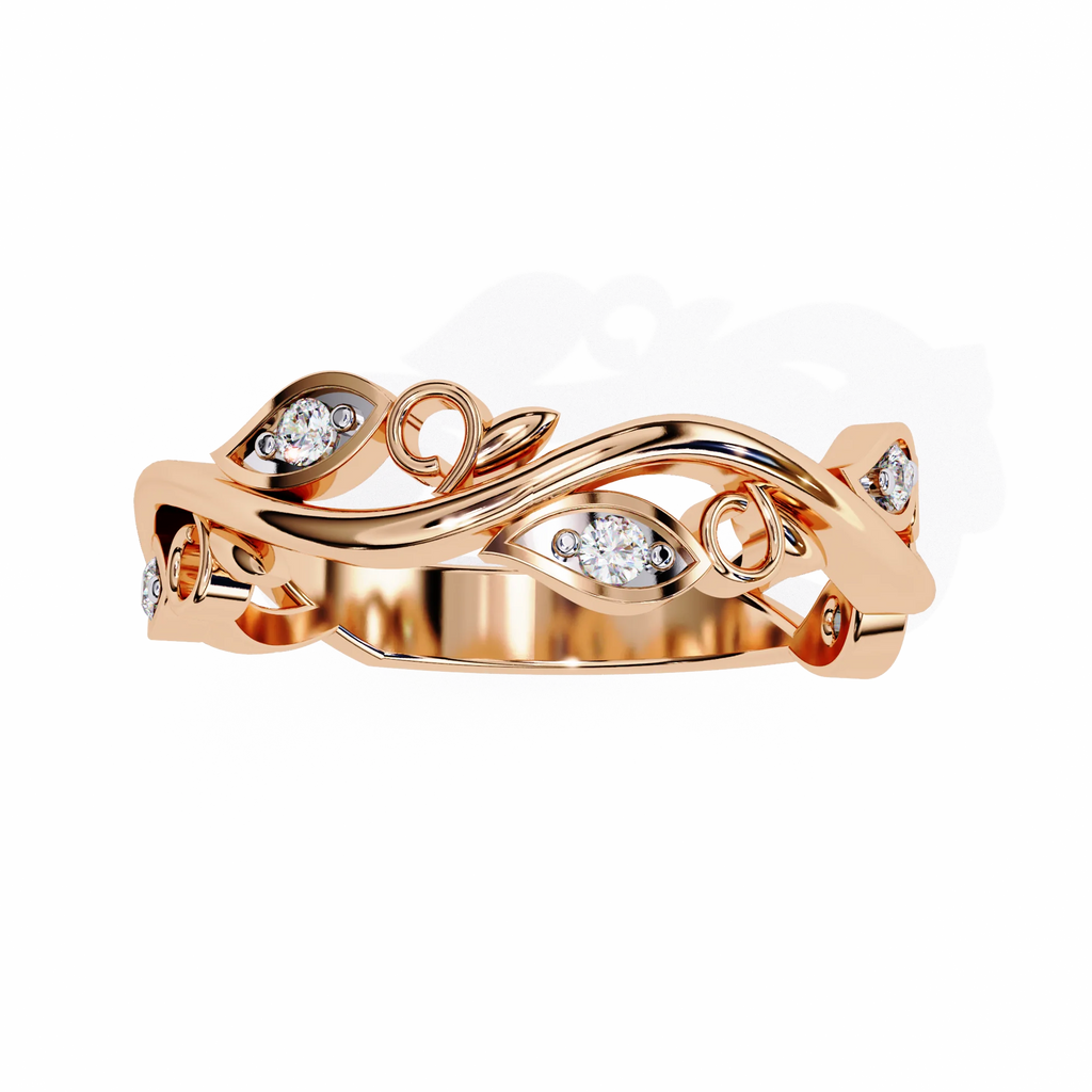 Luxury Vintage Engagement Ring Moissanite Diamond Gold Ring