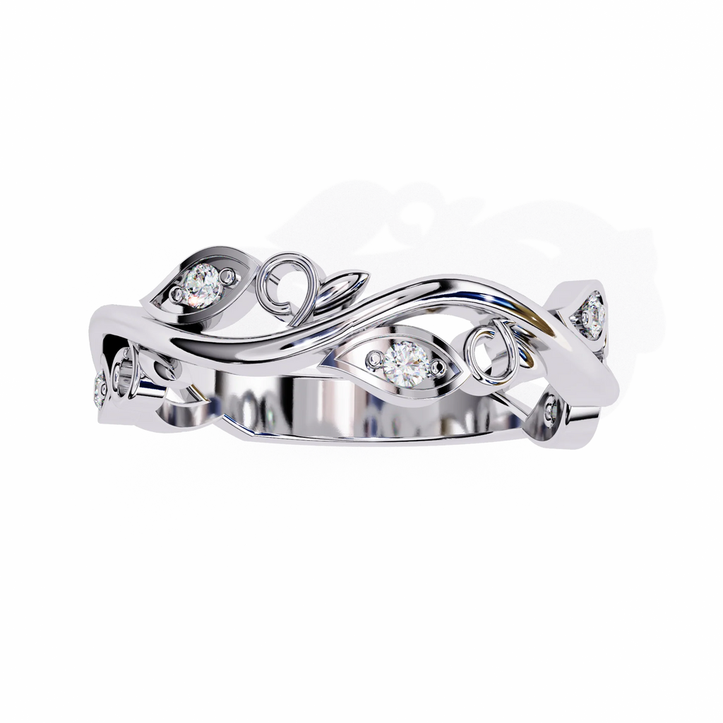 Luxury Vintage Engagement Ring Moissanite Diamond Gold Ring