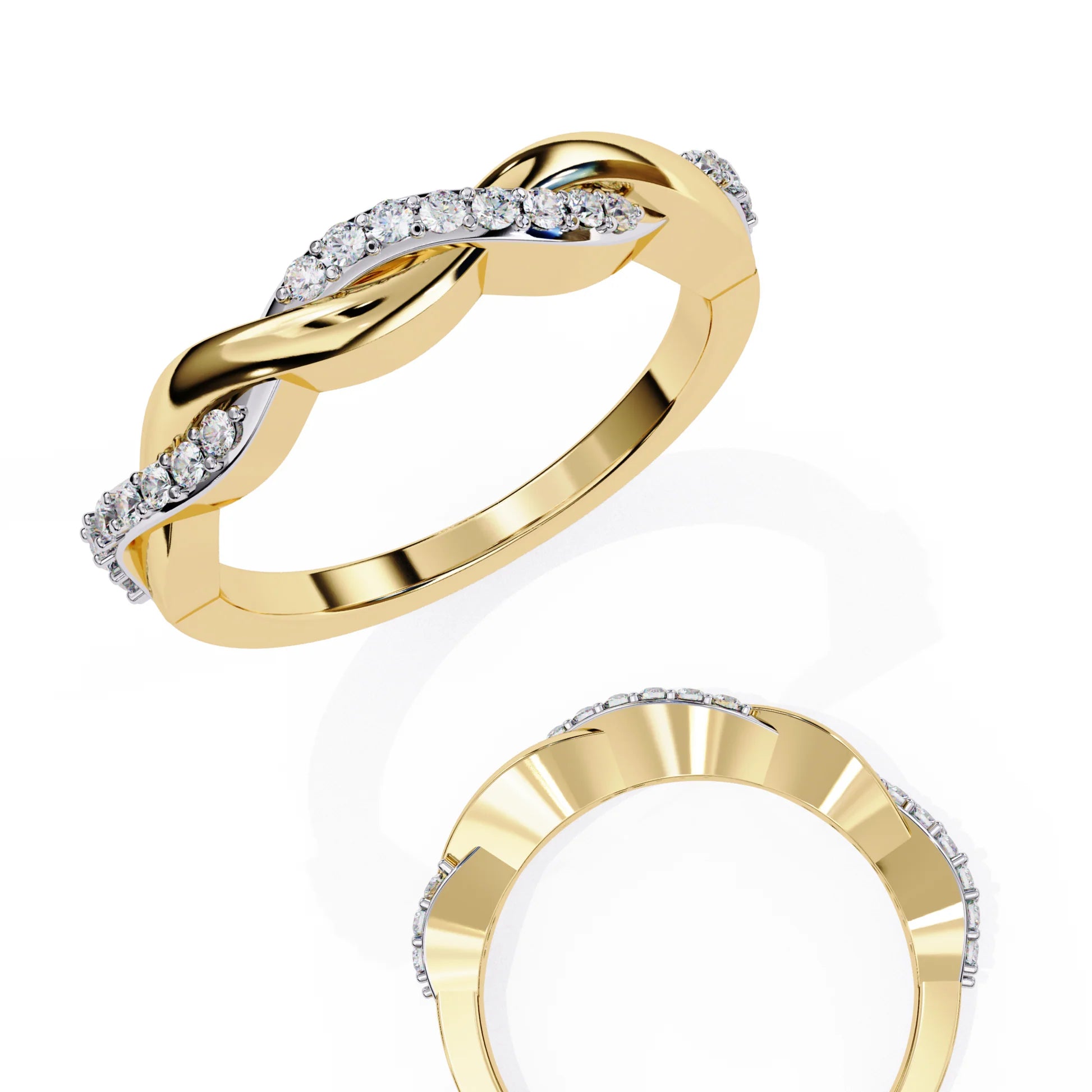Moissanite Floral Inspired Ring