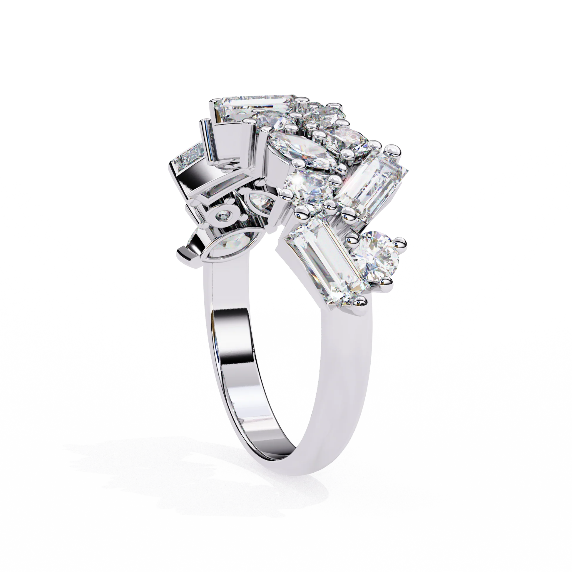 Art Gallery Moissanite Diamond Ring