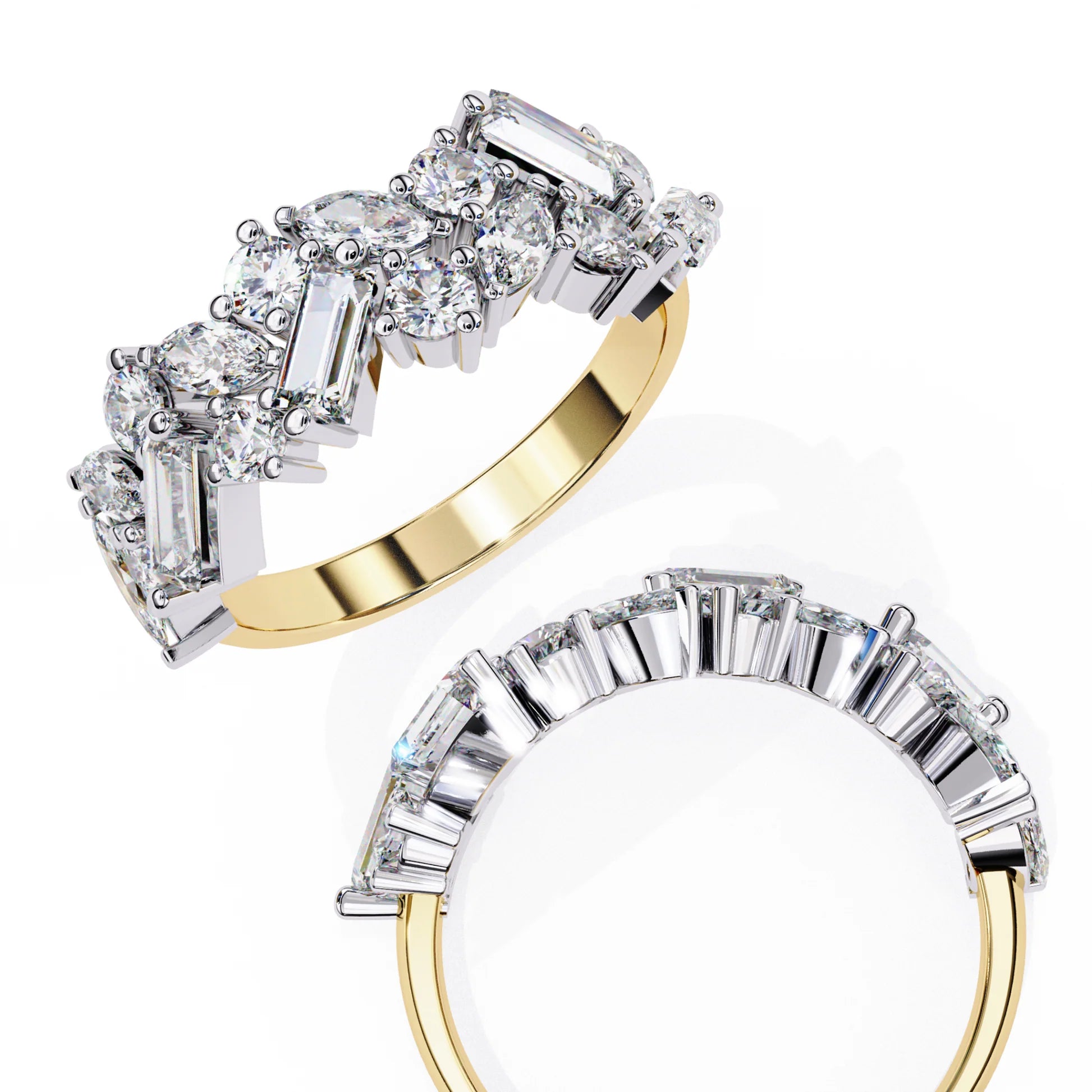Art Gallery Moissanite Diamond Ring
