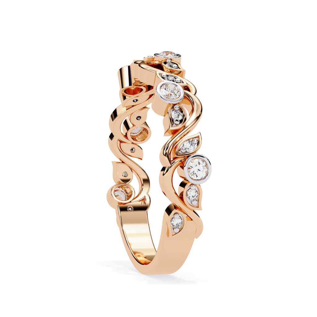 Artistic Moissanite Diamond Ring