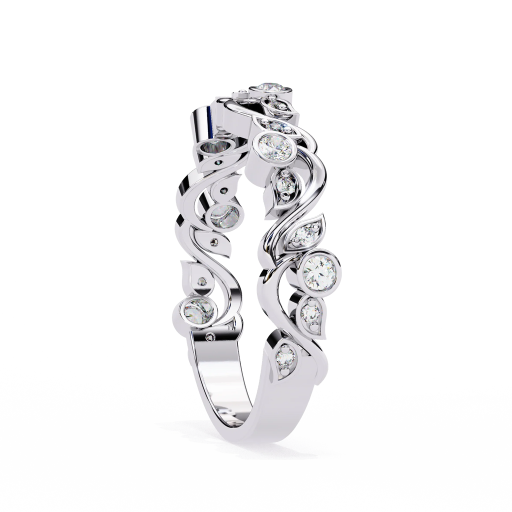 Artistic Moissanite Diamond Ring