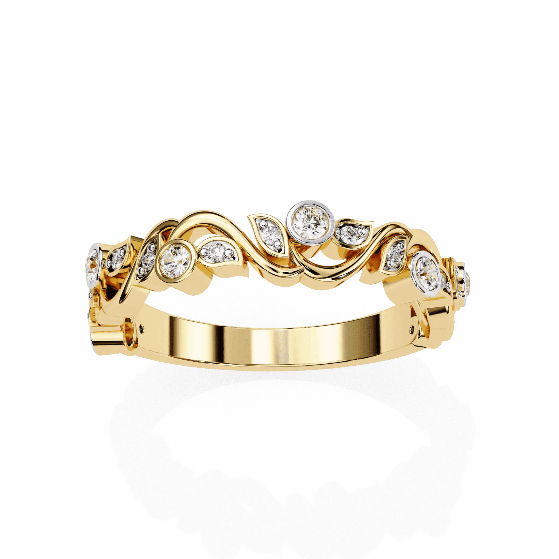 Artistic Moissanite Diamond Ring - Aventus