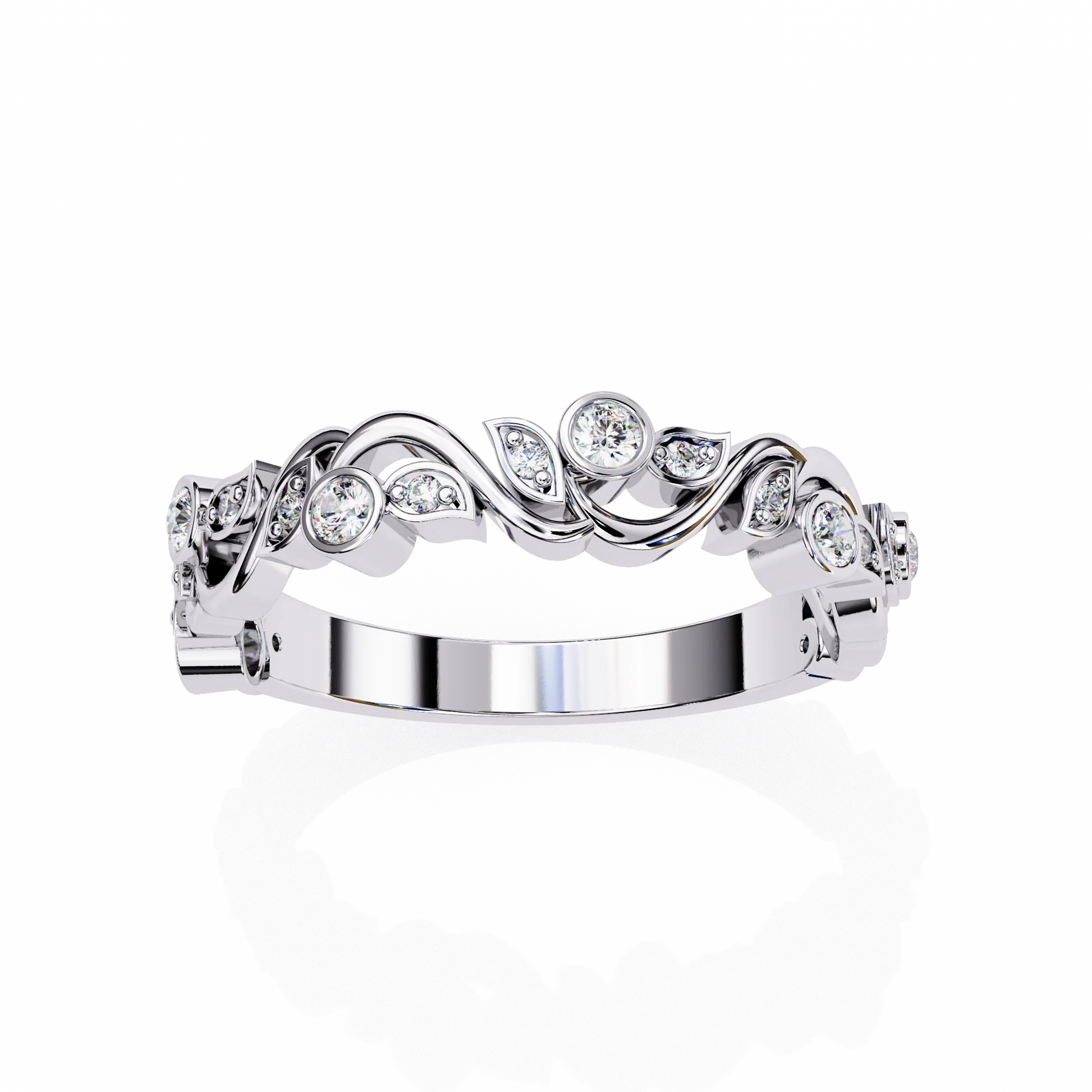 Artistic Moissanite Diamond Ring