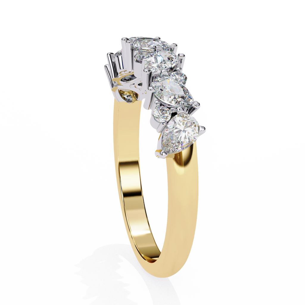 Thorn Edgy Botanical Moissanite Diamond Ring