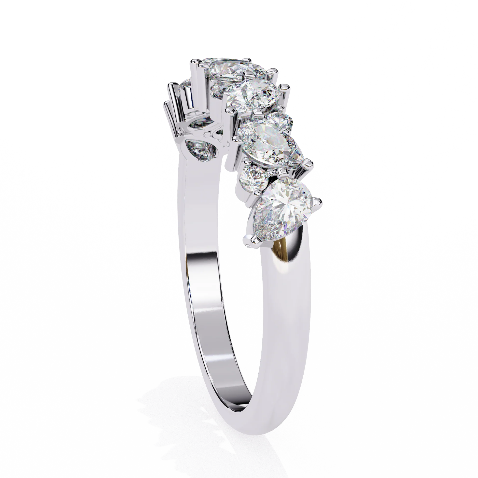 Thorn Edgy Botanical Moissanite Diamond Ring