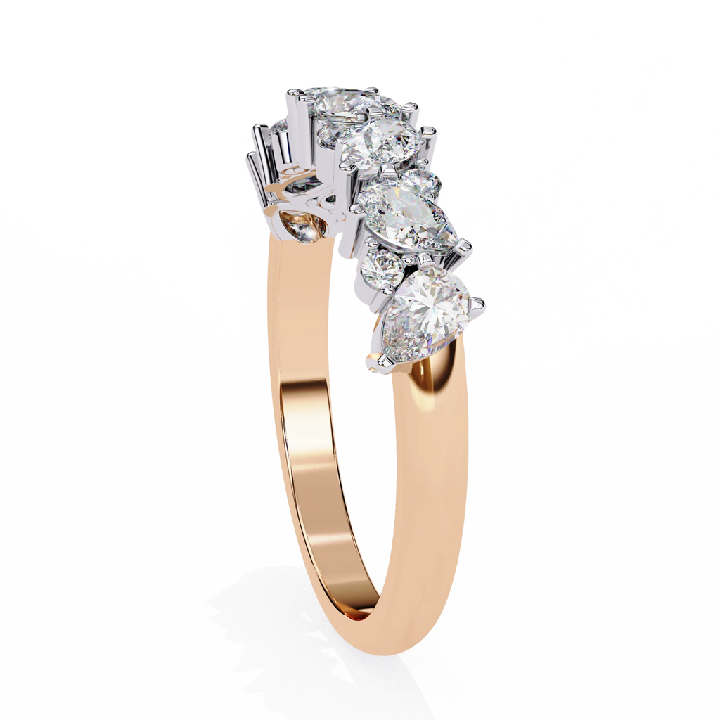 Thorn Edgy Botanical Moissanite Diamond Ring