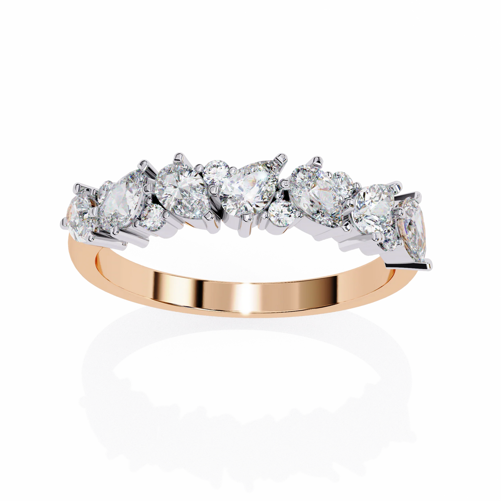 Thorn Edgy Botanical Moissanite Diamond Ring