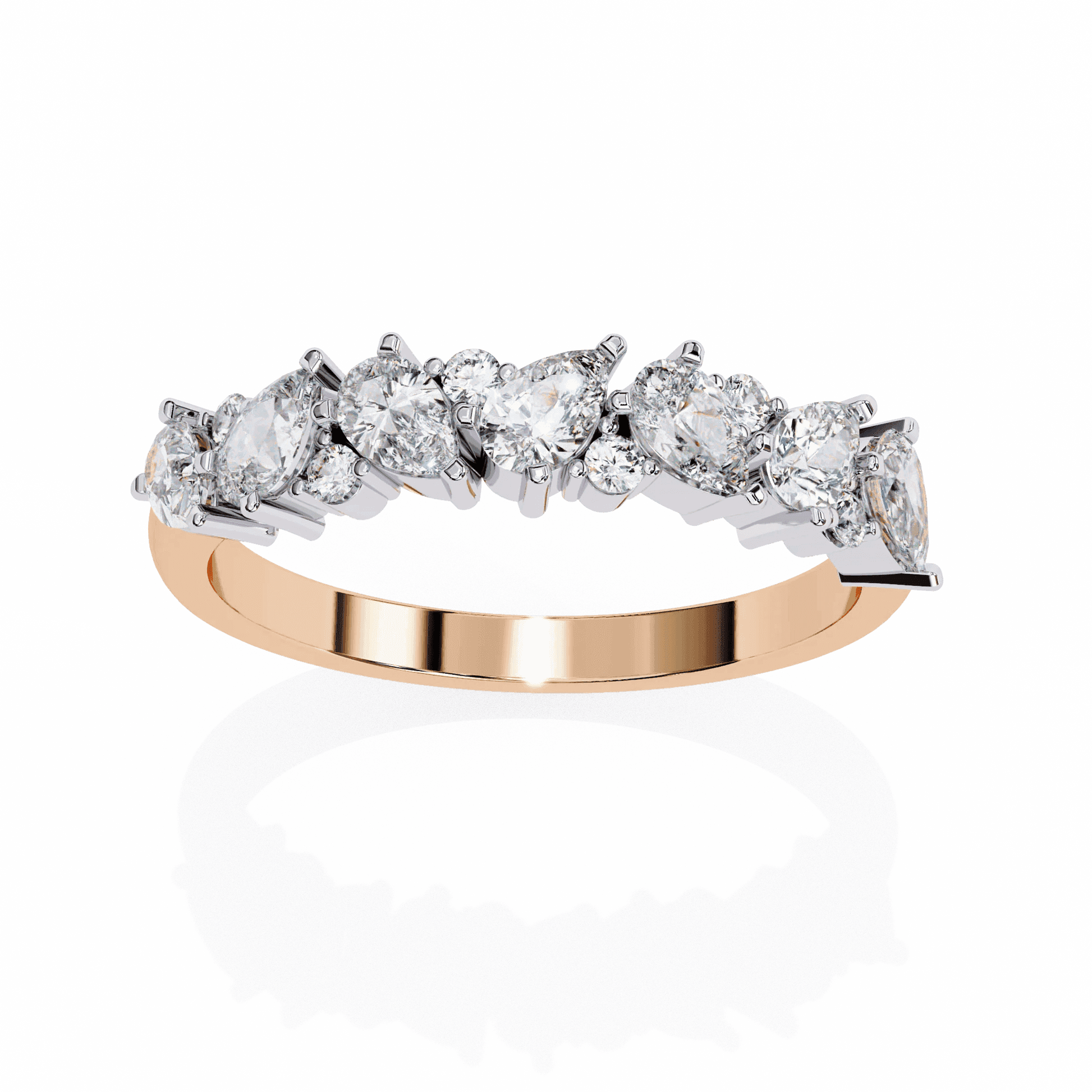 Thorn Edgy Botanical Moissanite Diamond Ring - Aventus