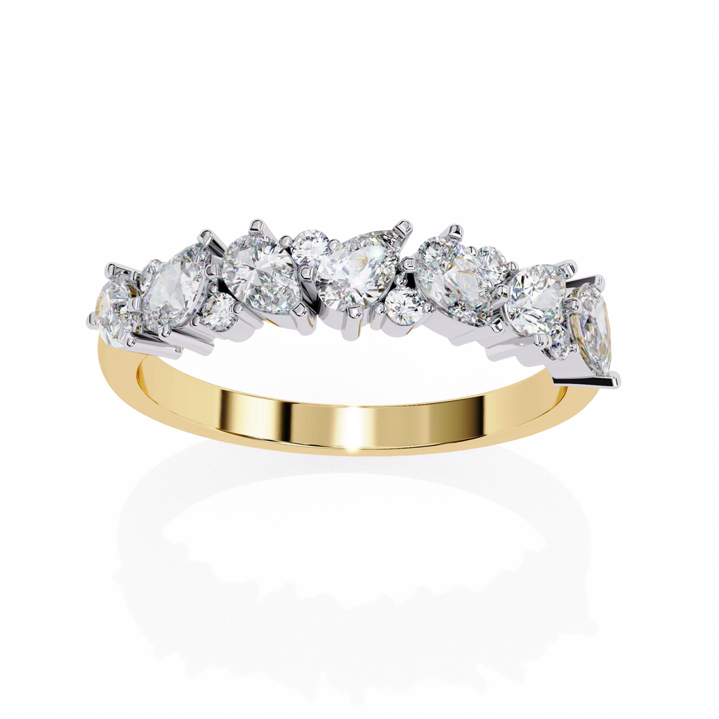 Thorn Edgy Botanical Moissanite Diamond Ring
