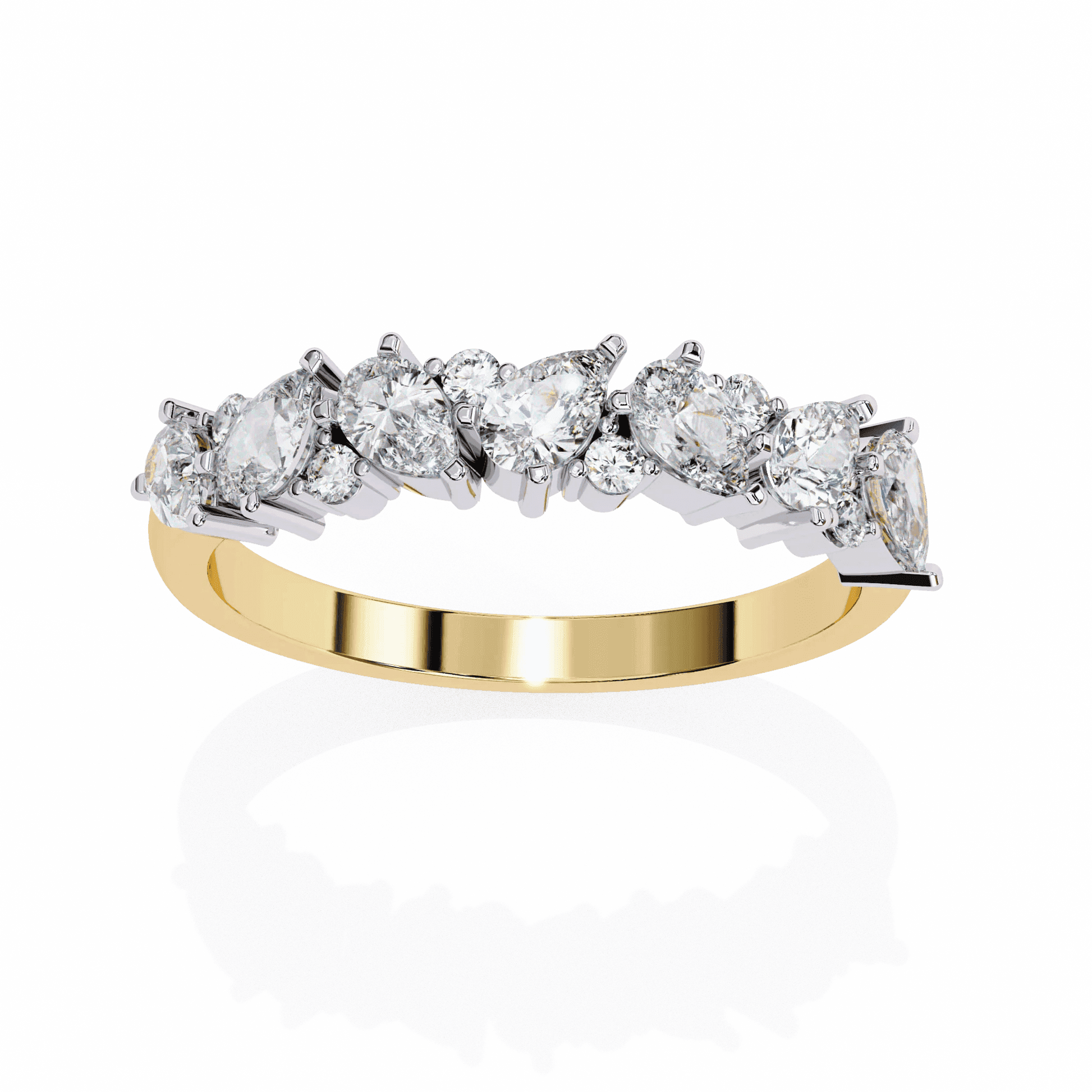 Thorn Edgy Botanical Moissanite Diamond Ring - Aventus
