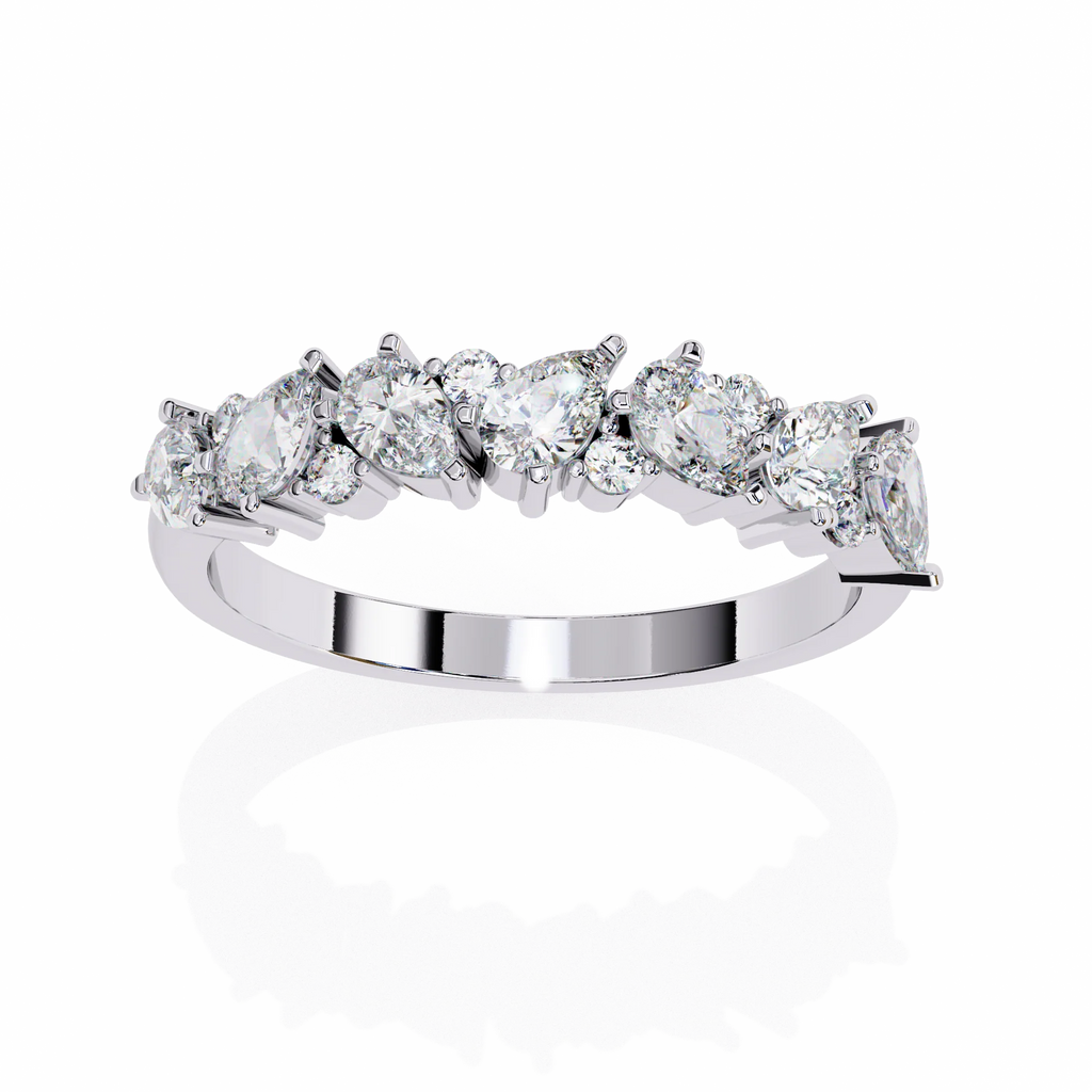 Thorn Edgy Botanical Moissanite Diamond Ring