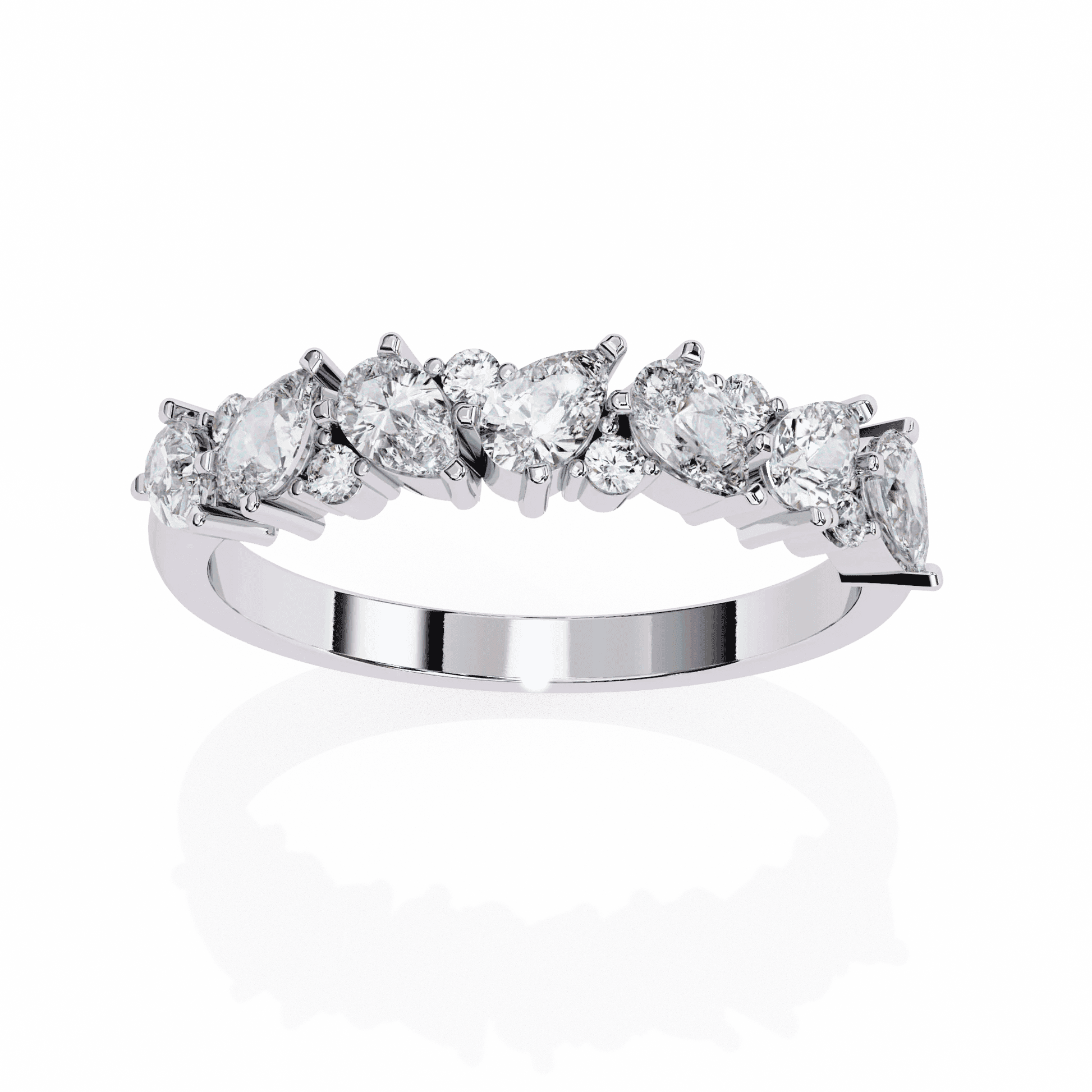 Thorn Edgy Botanical Moissanite Diamond Ring - Aventus