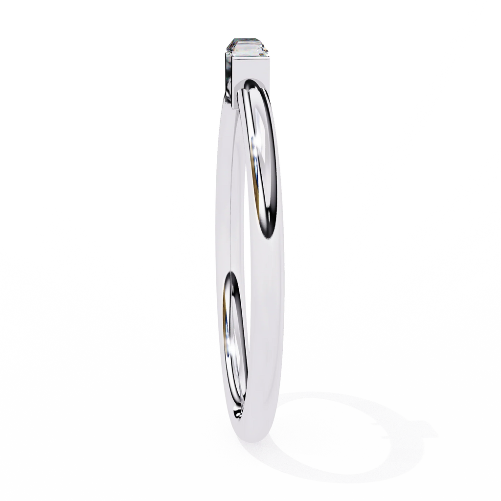Shattering Convention Moissanite Diamond Ring