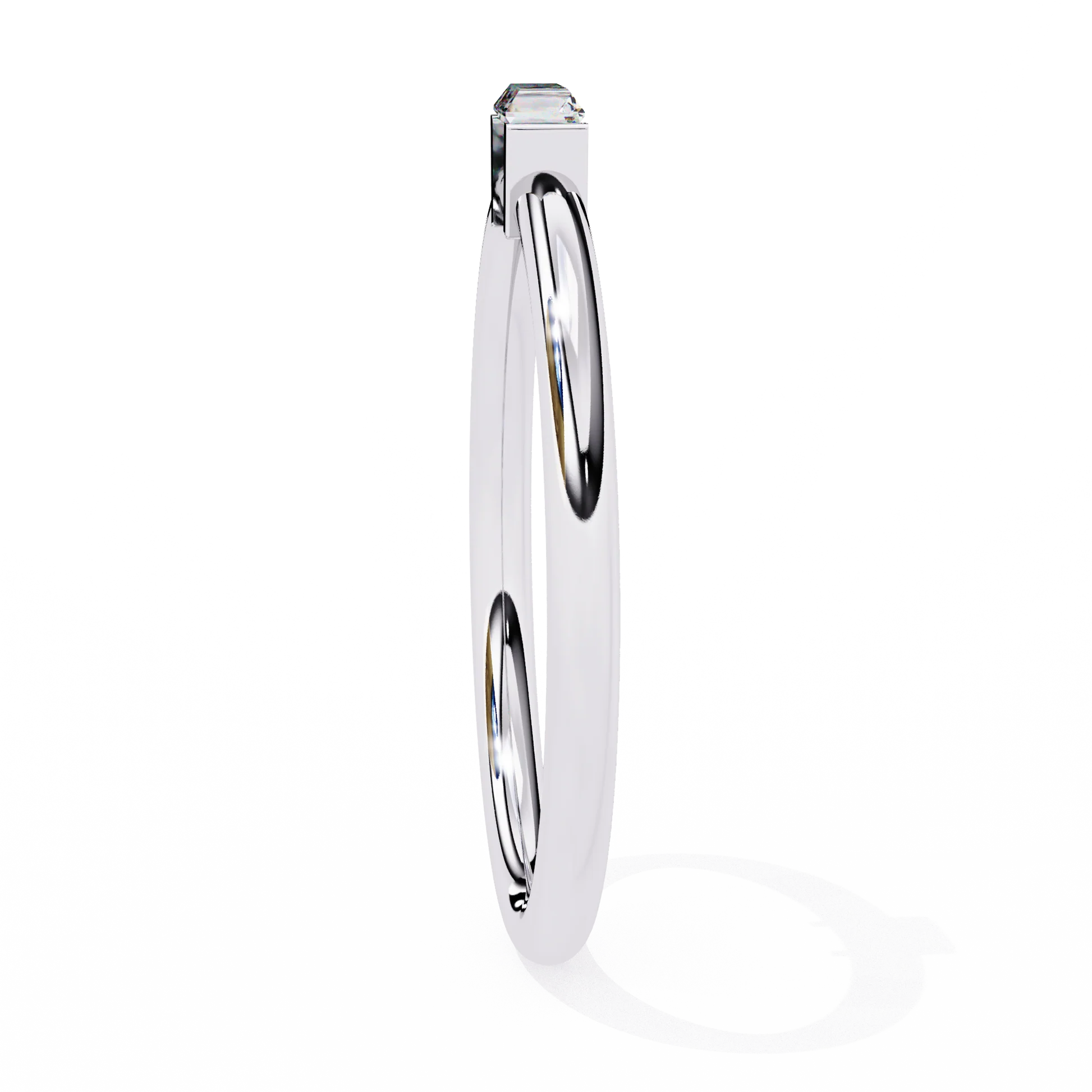 Shattering Convention Moissanite Diamond Ring