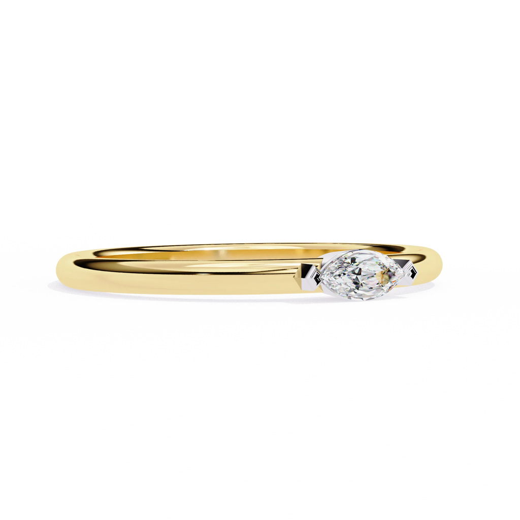 ced Out Moissanite Diamond Wedding Band in Sterling Silver