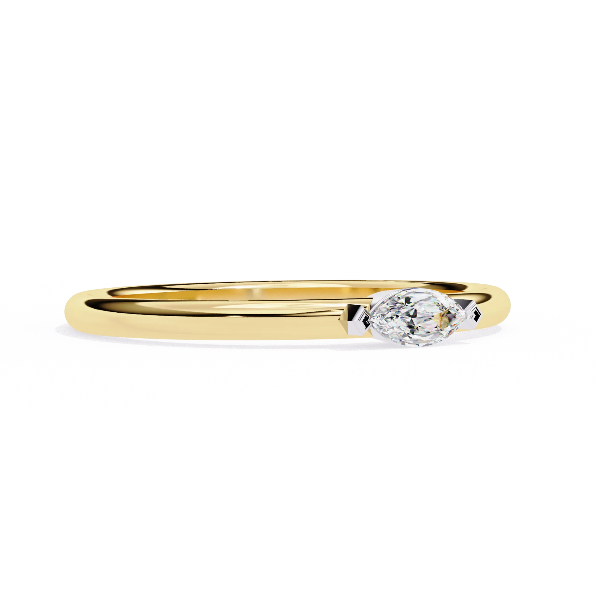 ced Out Moissanite Diamond Wedding Band in Sterling Silver