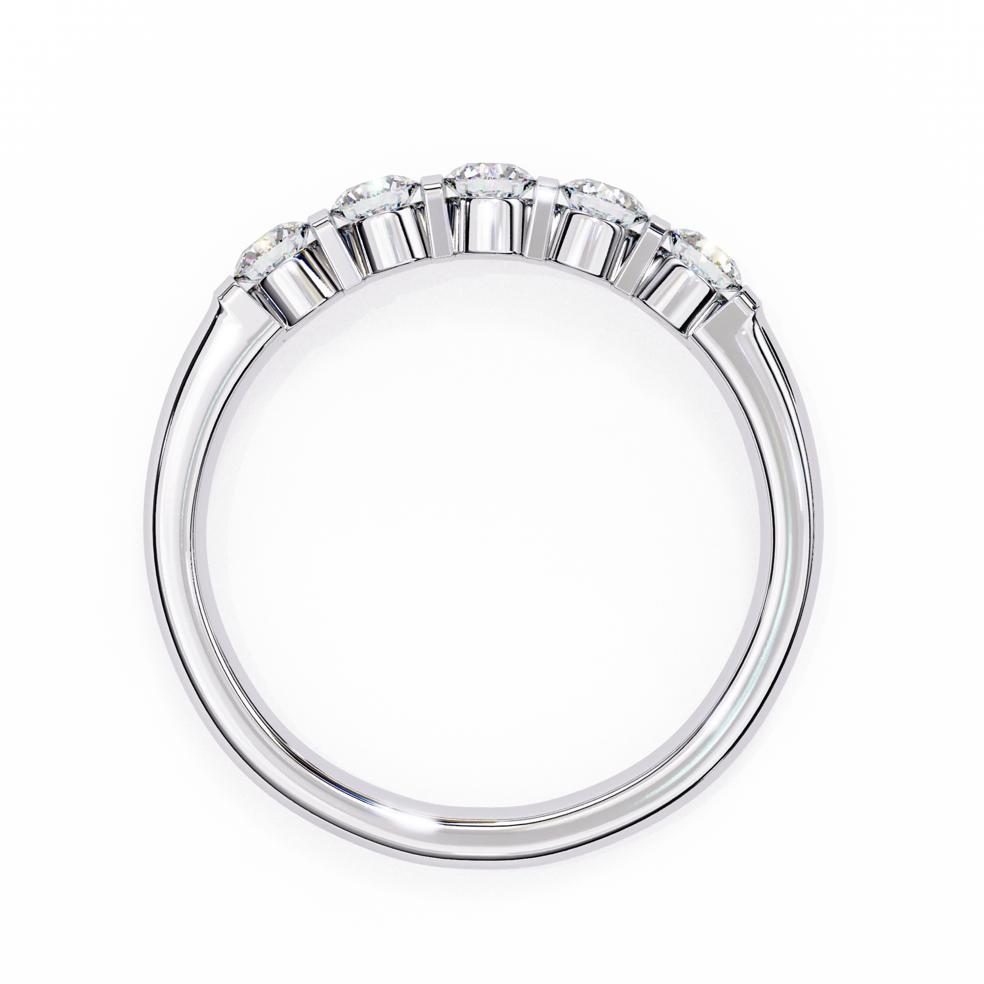 Iced Out Moissanite Diamond Ring