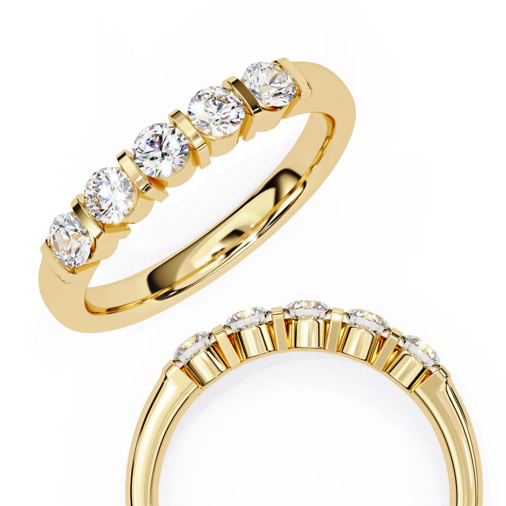Iced Out Moissanite Diamond Ring