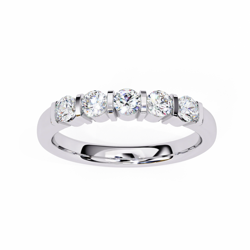 Iced Out Moissanite Diamond Ring