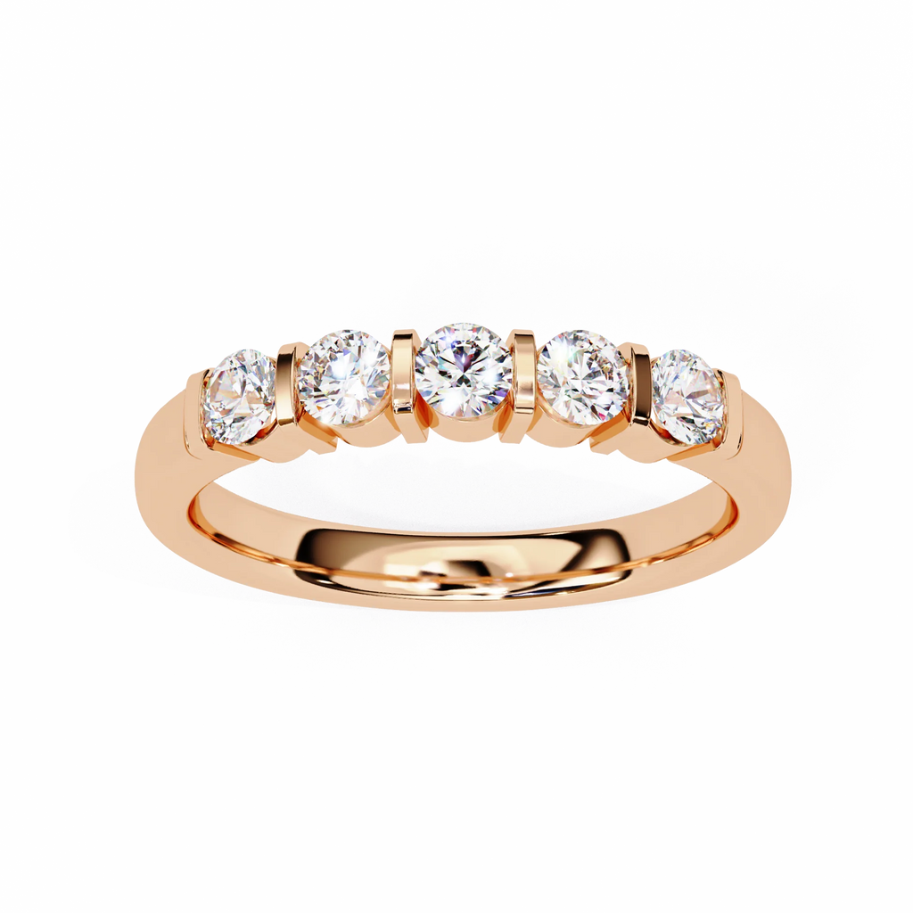 Iced Out Moissanite Diamond Ring