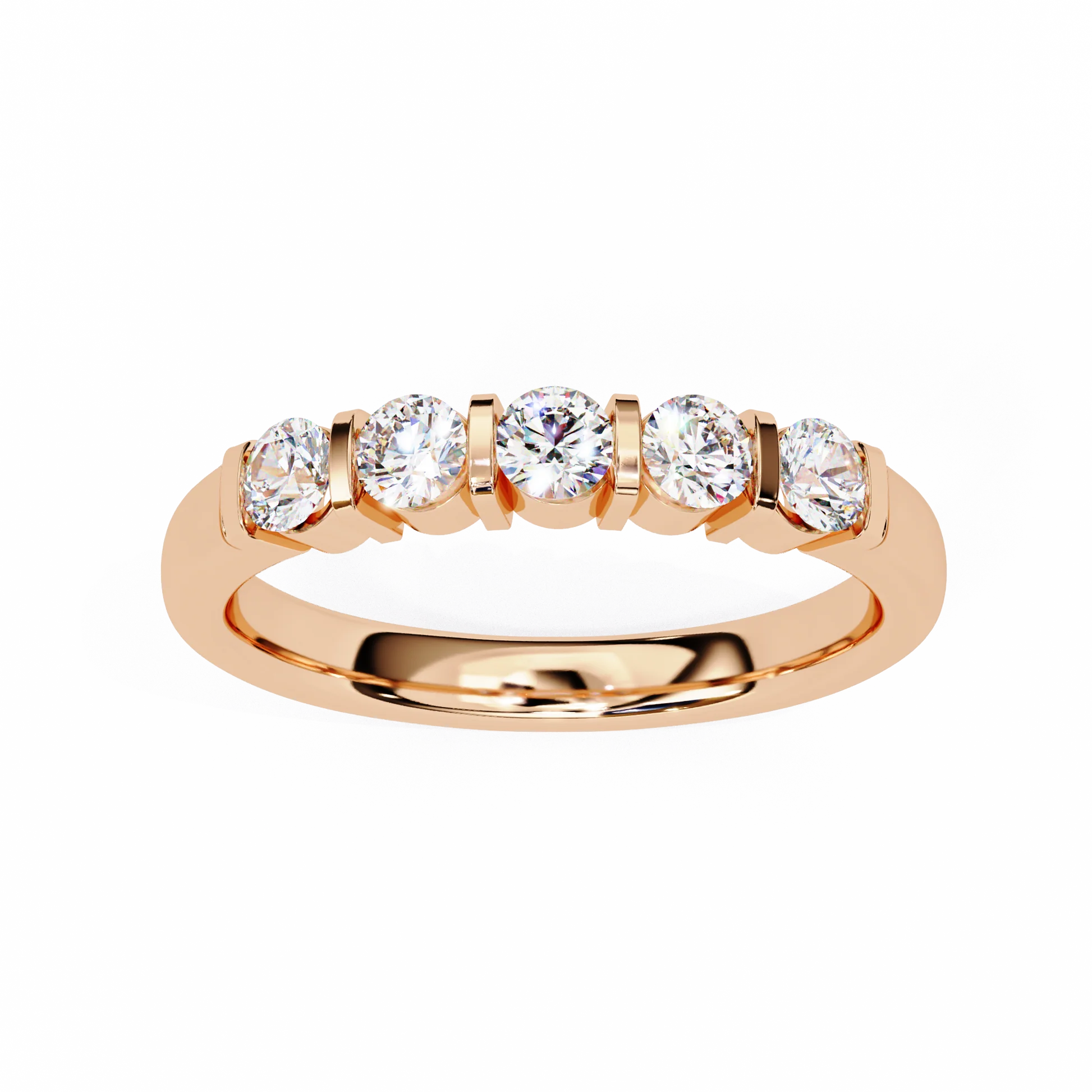 Iced Out Moissanite Diamond Ring