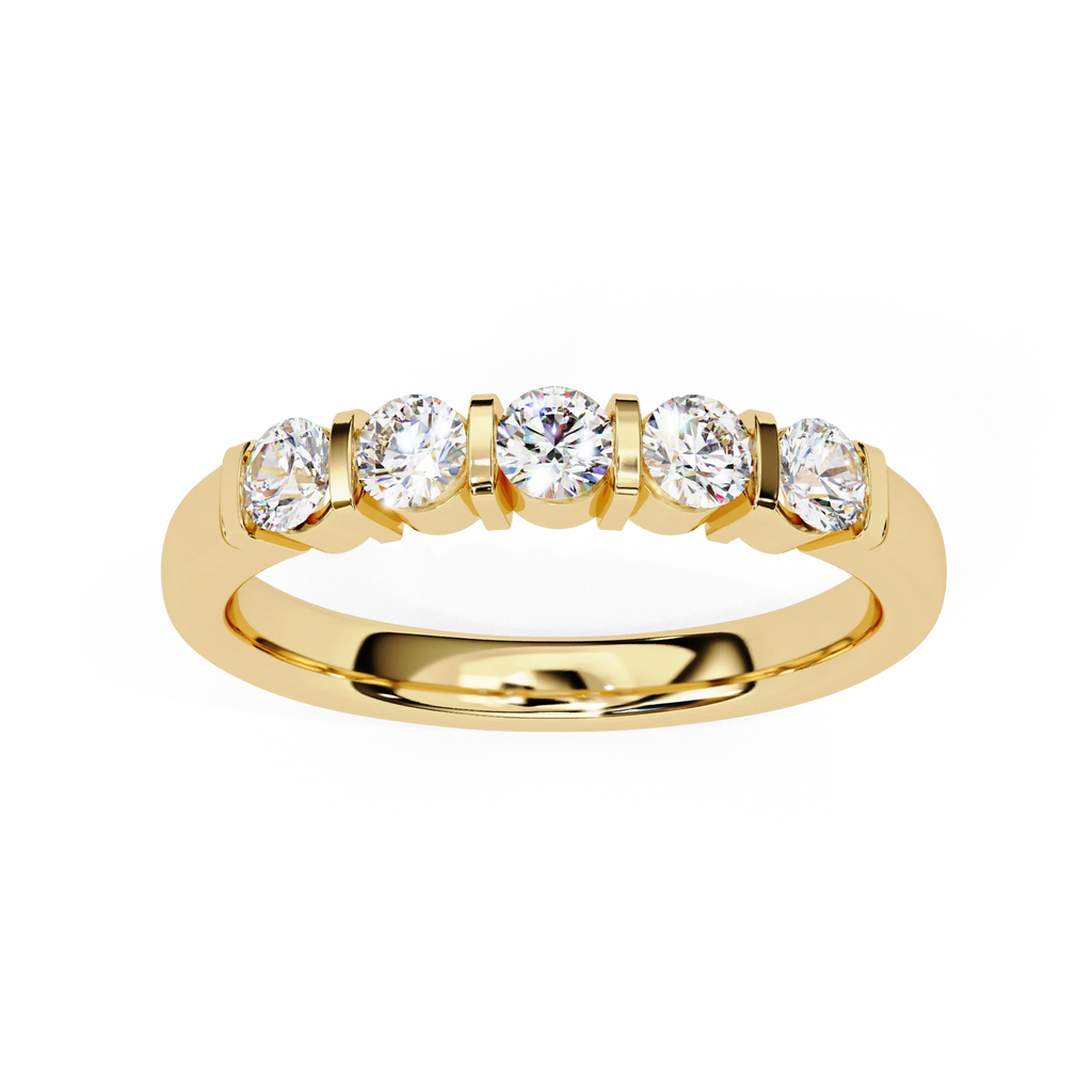Iced Out Moissanite Diamond Ring