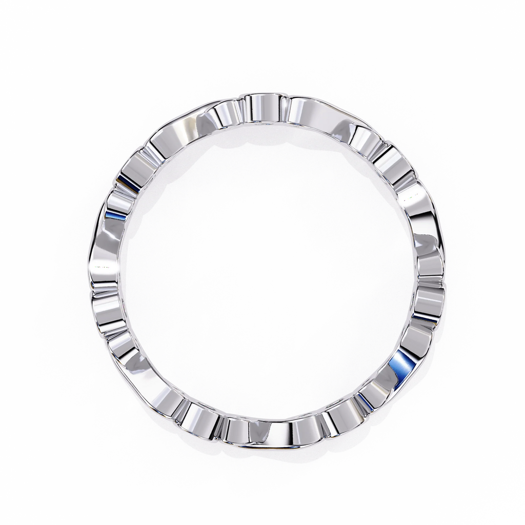 Eternal Winter Moissanite Diamond Wedding Band for Your Forever