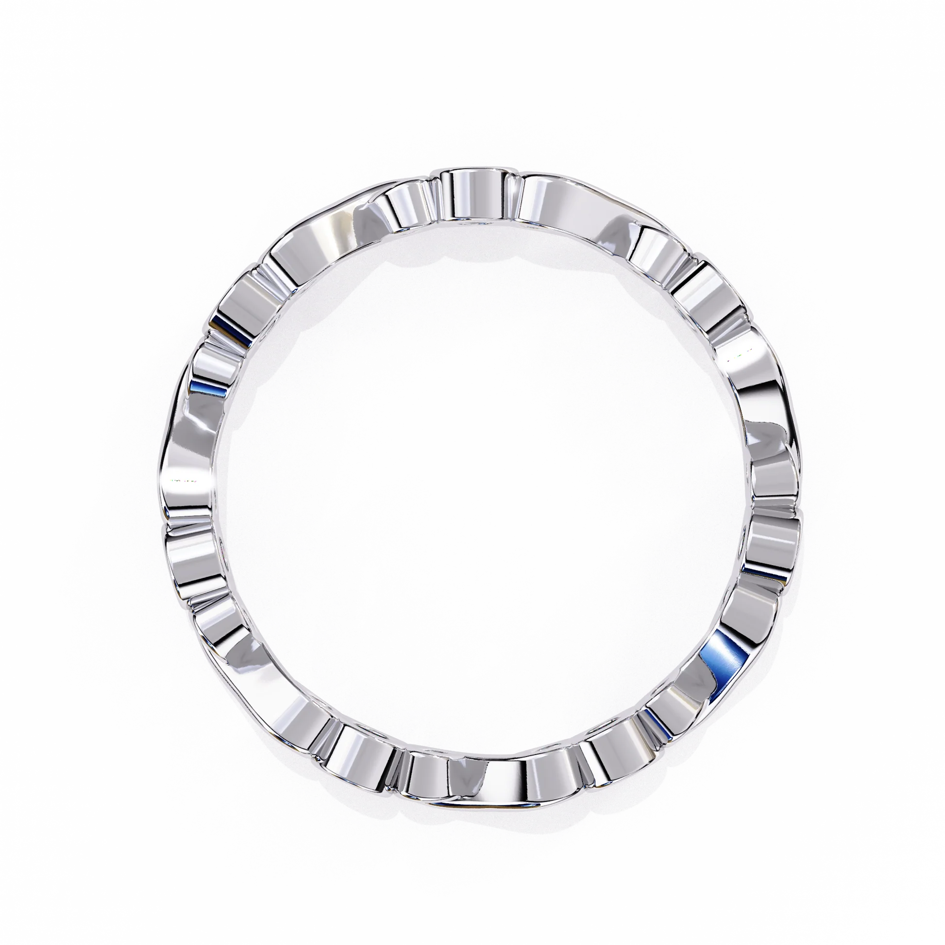 Eternal Winter Moissanite Diamond Wedding Band for Your Forever