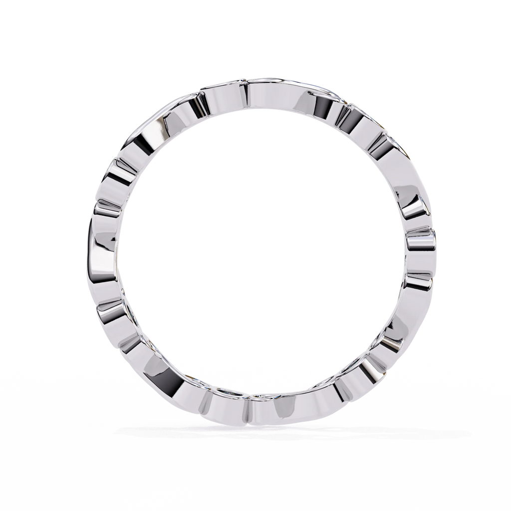 Eternal Winter Moissanite Diamond Wedding Band for Your Forever