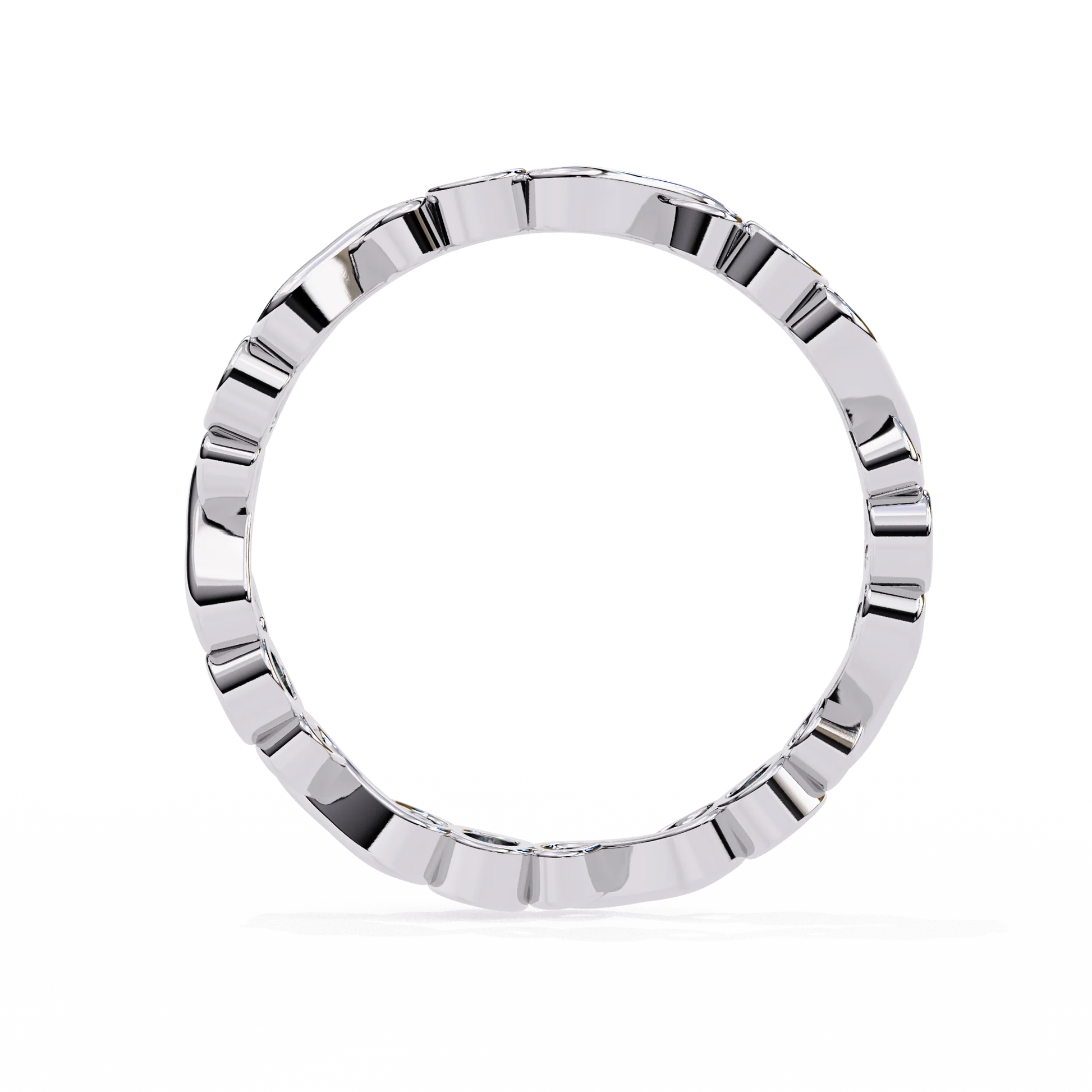 Eternal Winter Moissanite Diamond Wedding Band for Your Forever