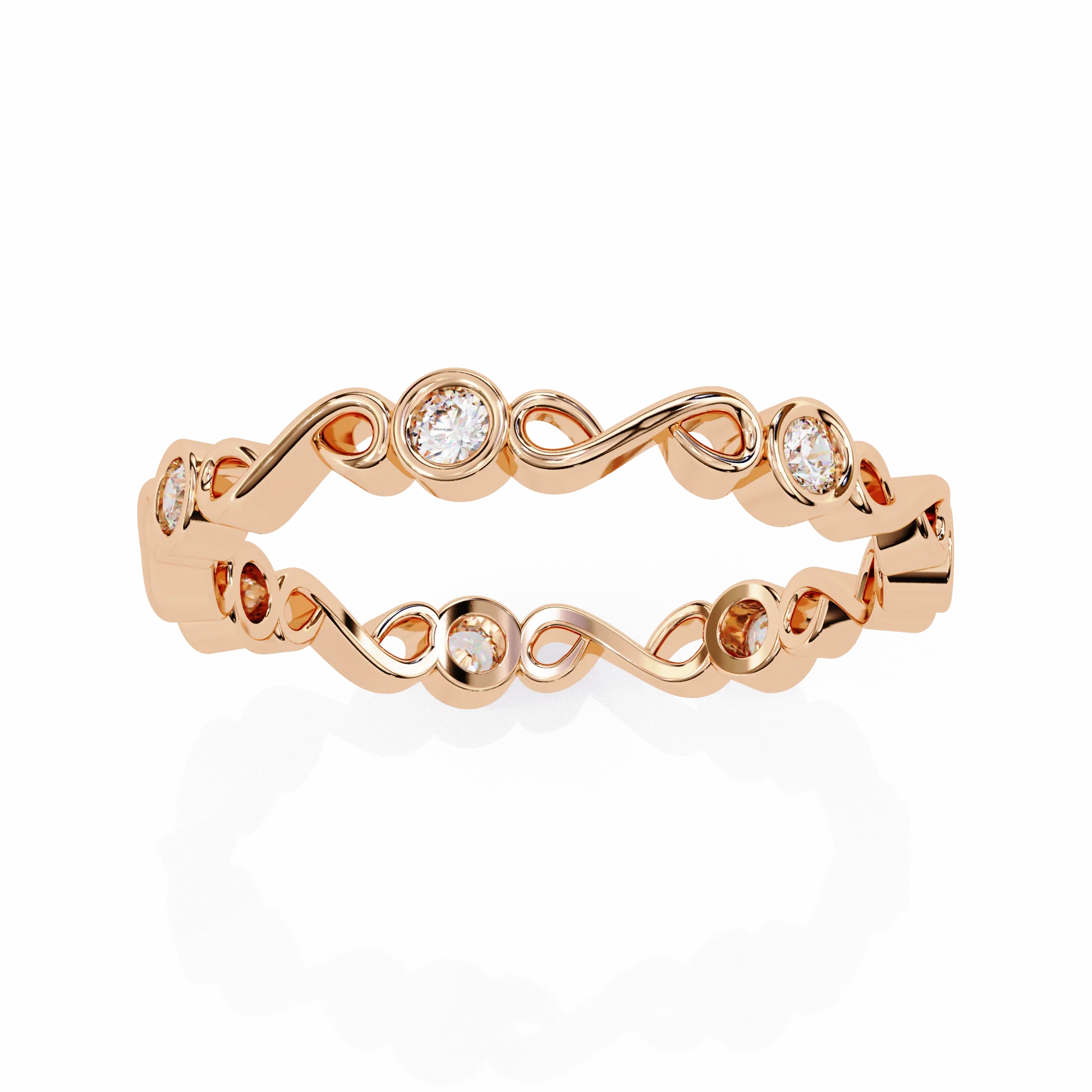 Eternal Winter Moissanite Diamond Wedding Band for Your Forever