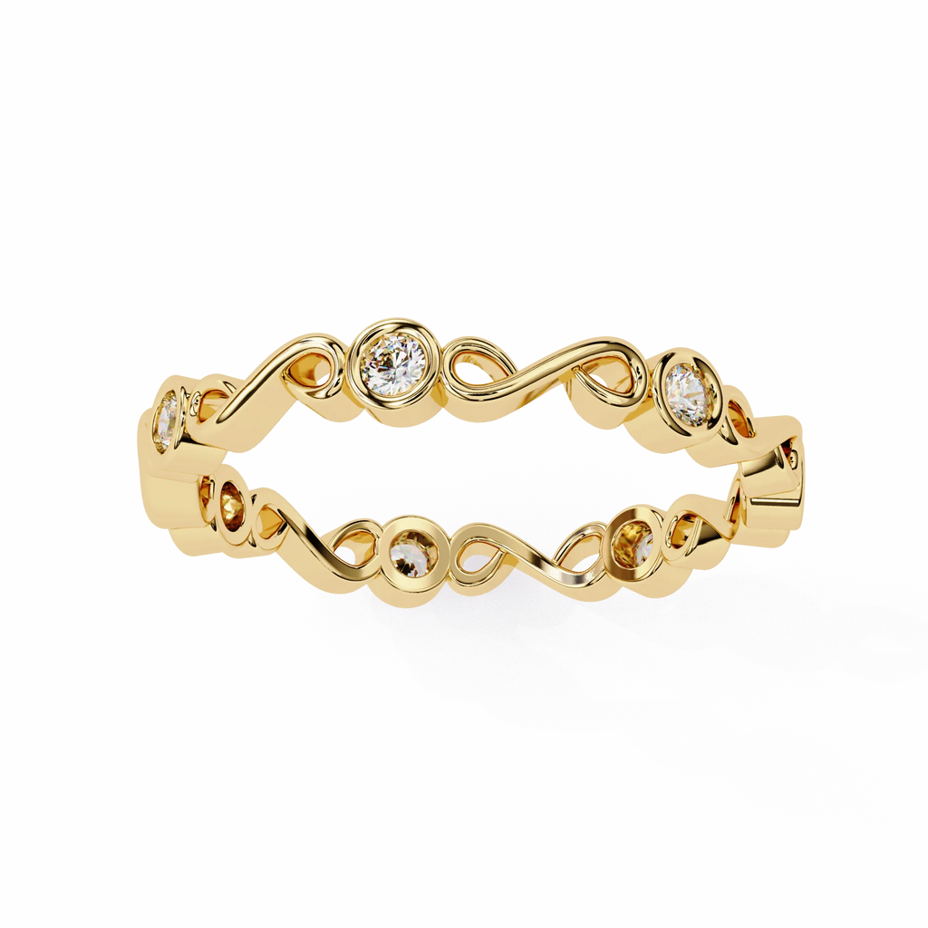 Eternal Winter Moissanite Diamond Wedding Band for Your Forever
