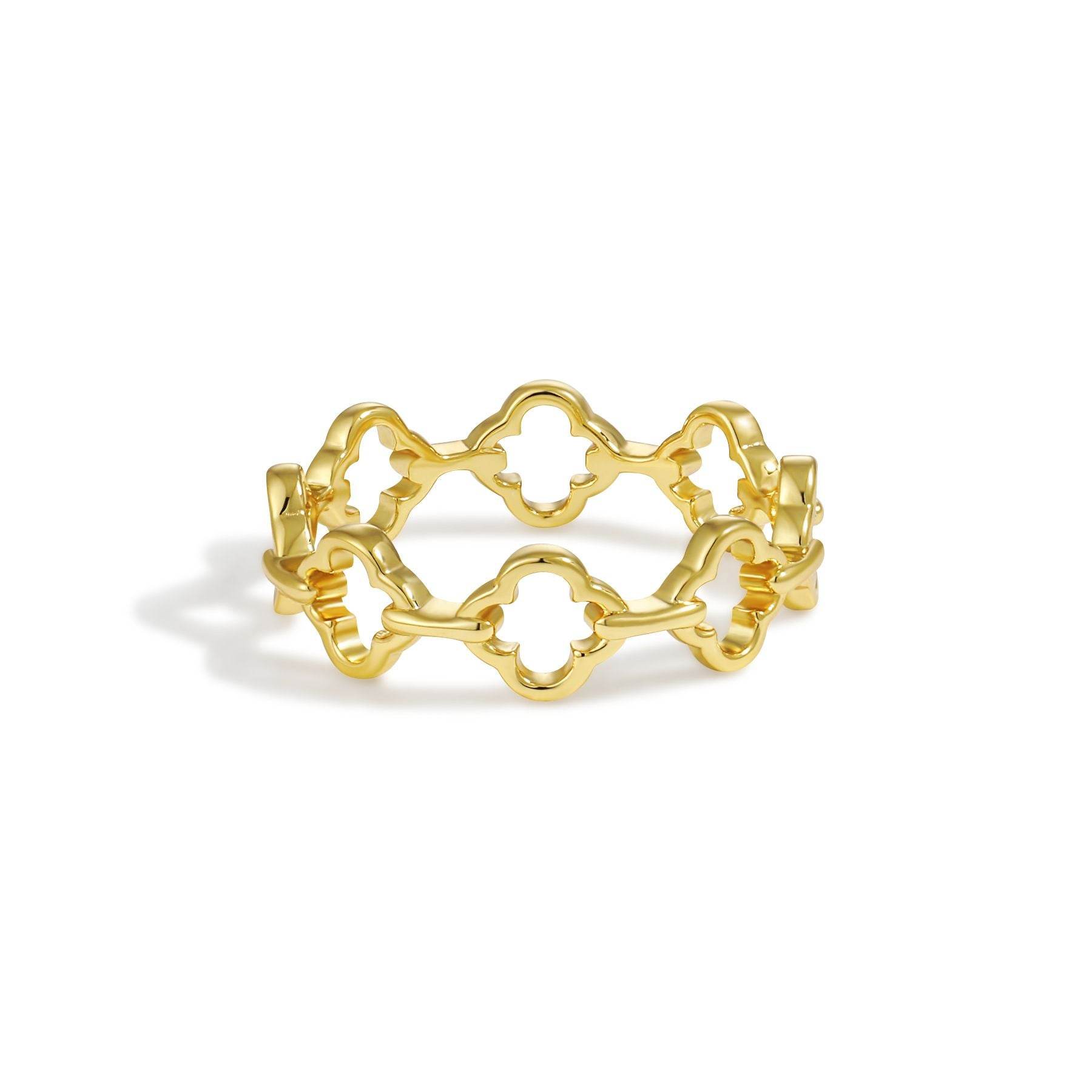 Adjustable Linked Clover Ring - Aventus