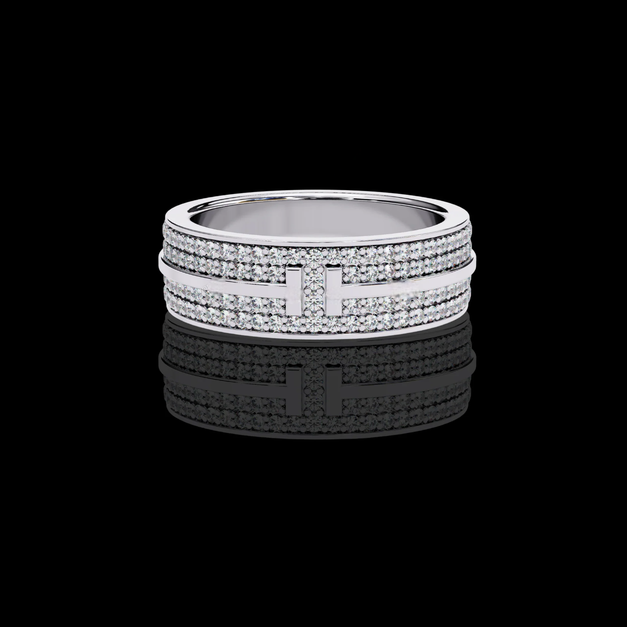 Perfect Moissanite Diamond Engagement Ring Gift for Her Silver Gold Plated Band