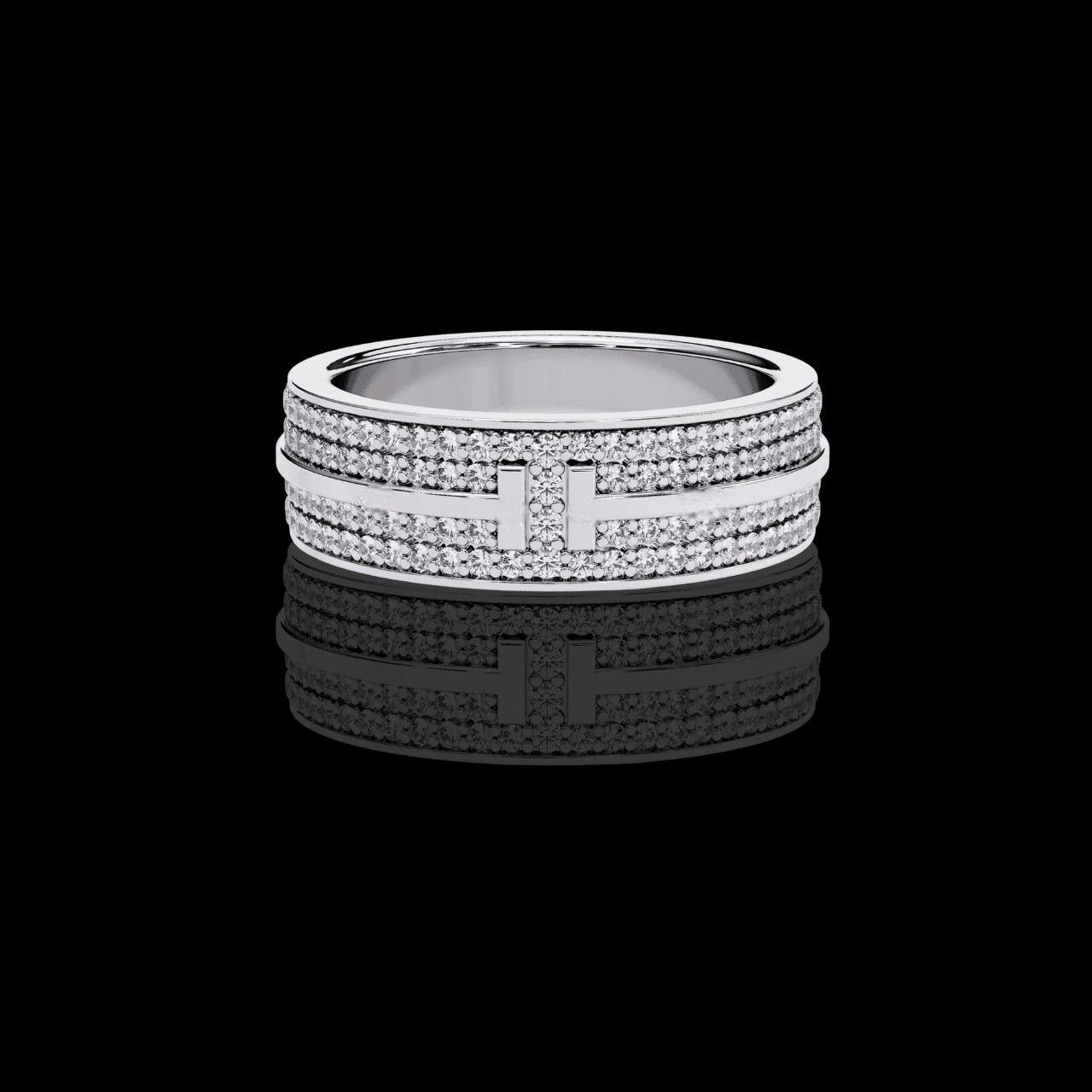 Perfect Moissanite Diamond Engagement Ring Gift for Her Silver Gold Plated Band - Aventus
