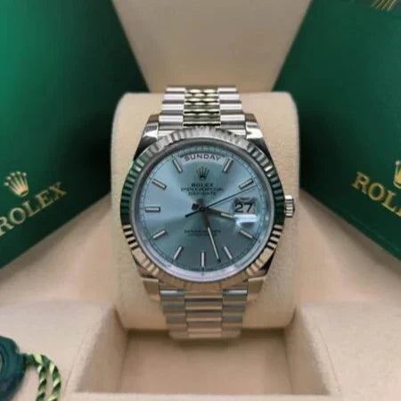 Day-Date 41 / 36 mm Ice blue Dial 228236