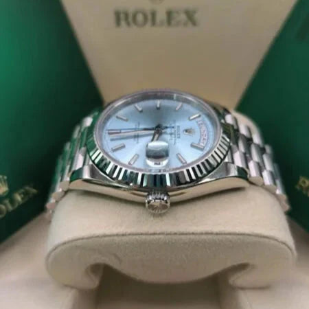 Day-Date 41 / 36 mm Ice blue Dial 228236