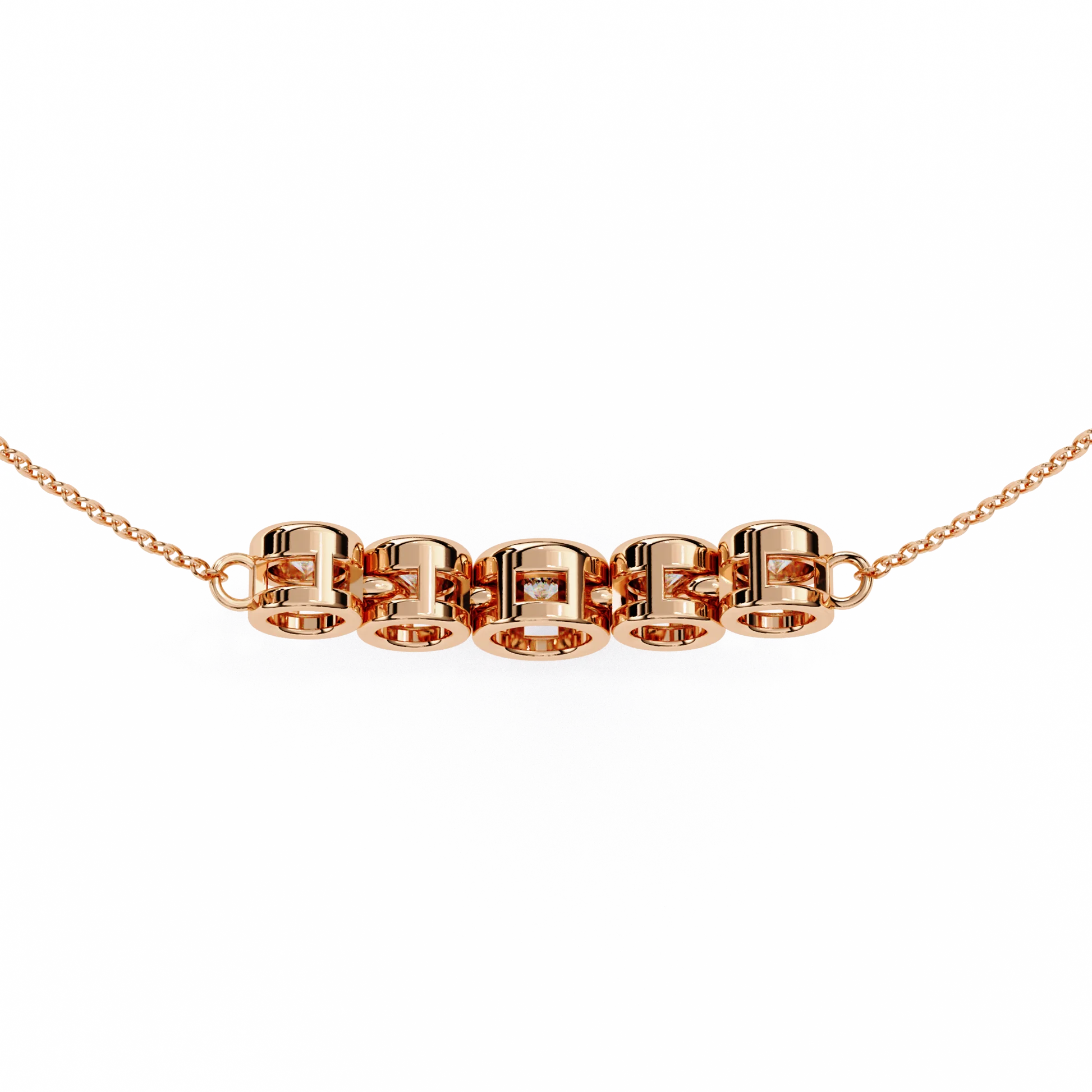 Round Cut Moissanite Pendant Necklace for Women – Brilliant Sparkle