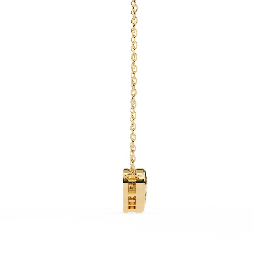 Round Cut Moissanite Pendant Necklace for Women – Brilliant Sparkle