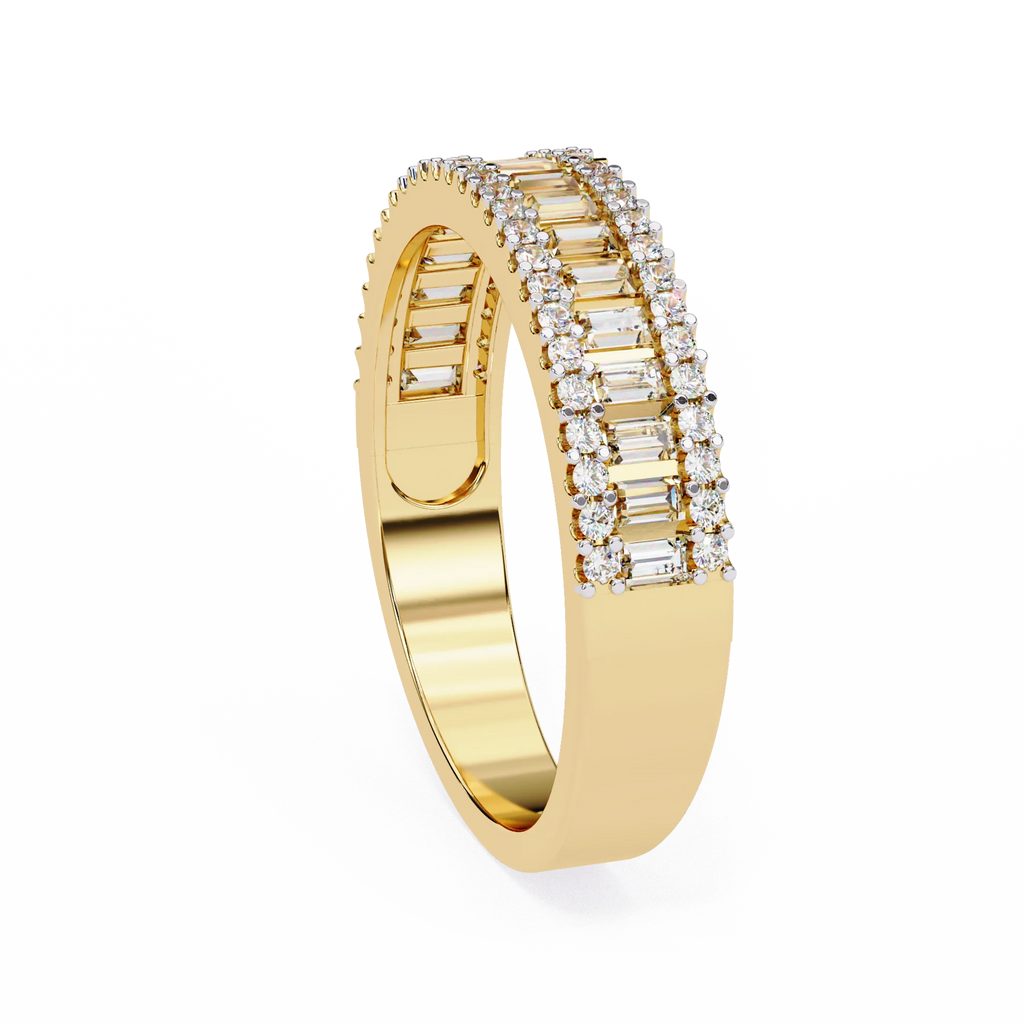 Affordable Moissanite Diamond Ring for Women Sterling Silver Gold Plated Engagement Jewelry