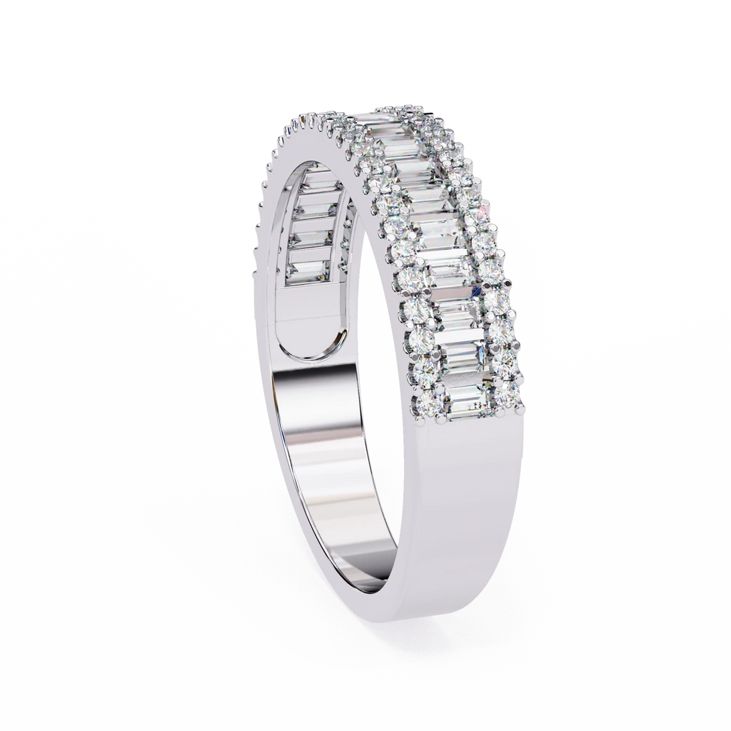 Affordable Moissanite Diamond Ring for Women Sterling Silver Gold Plated Engagement Jewelry
